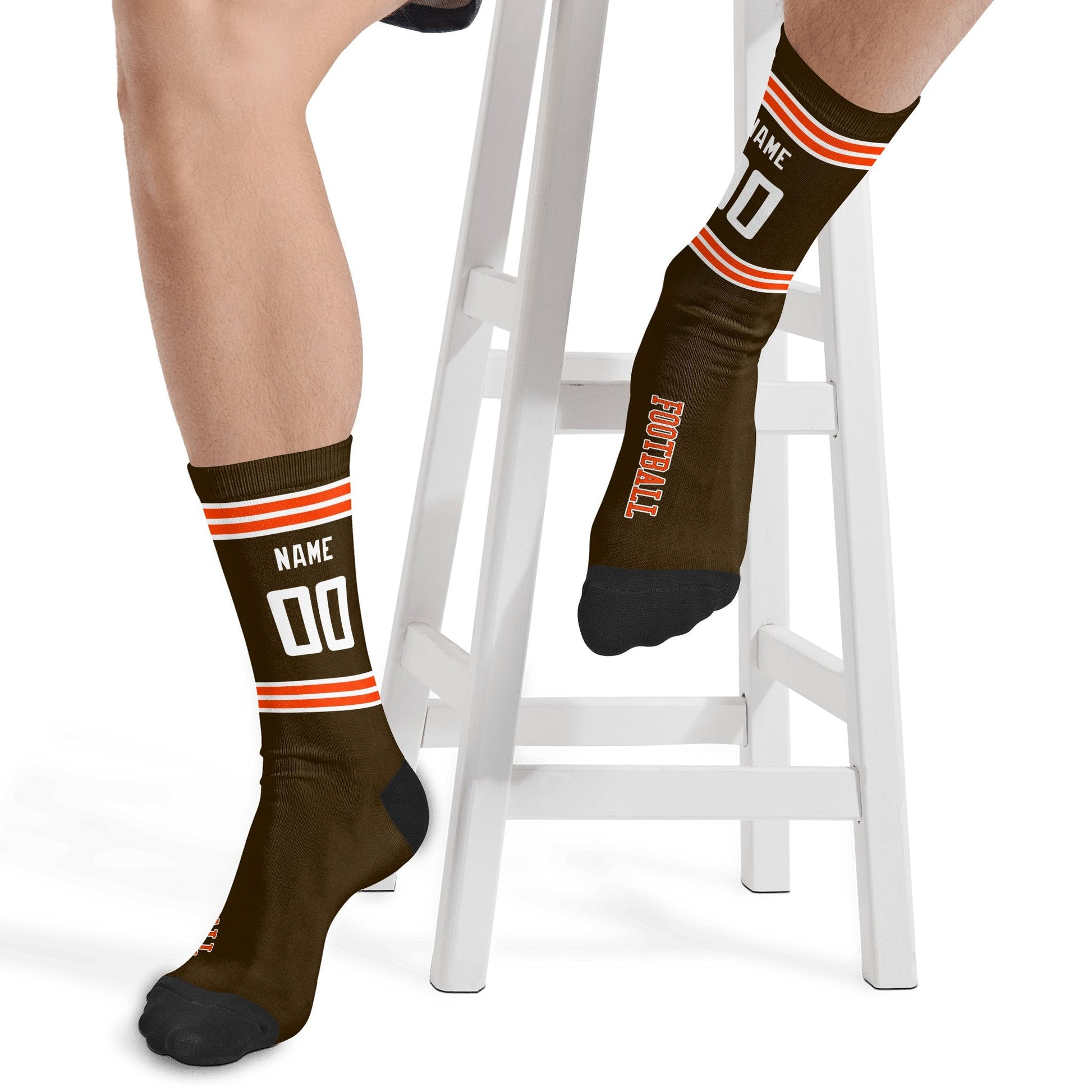ANTKING Cleveland Socks 2 Pairs Custom any Name and Number for Men Women Gift ANTKING