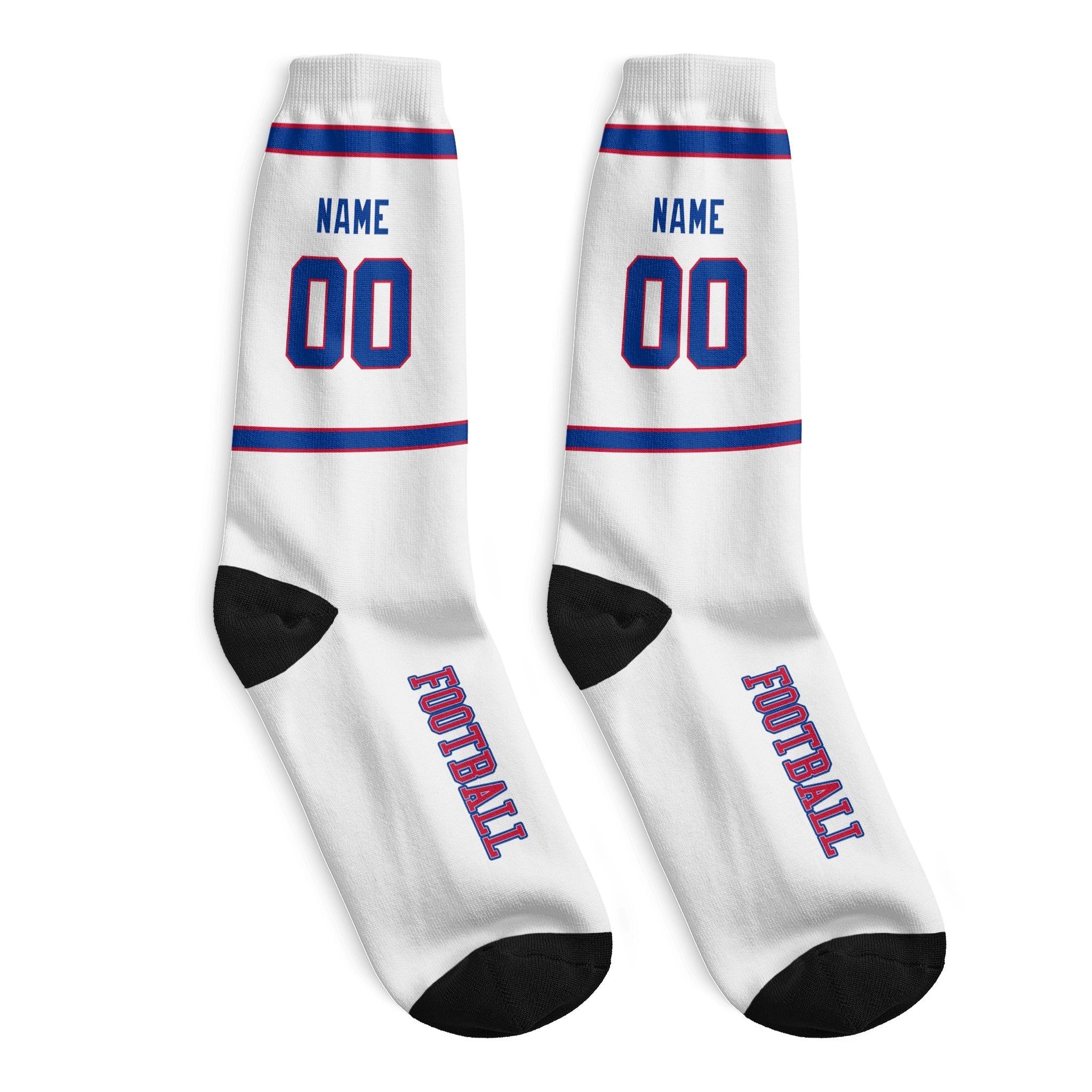 ANTKING Buffalo Socks 2 Pairs Custom any Name and Number for Men Women Gift ANTKING