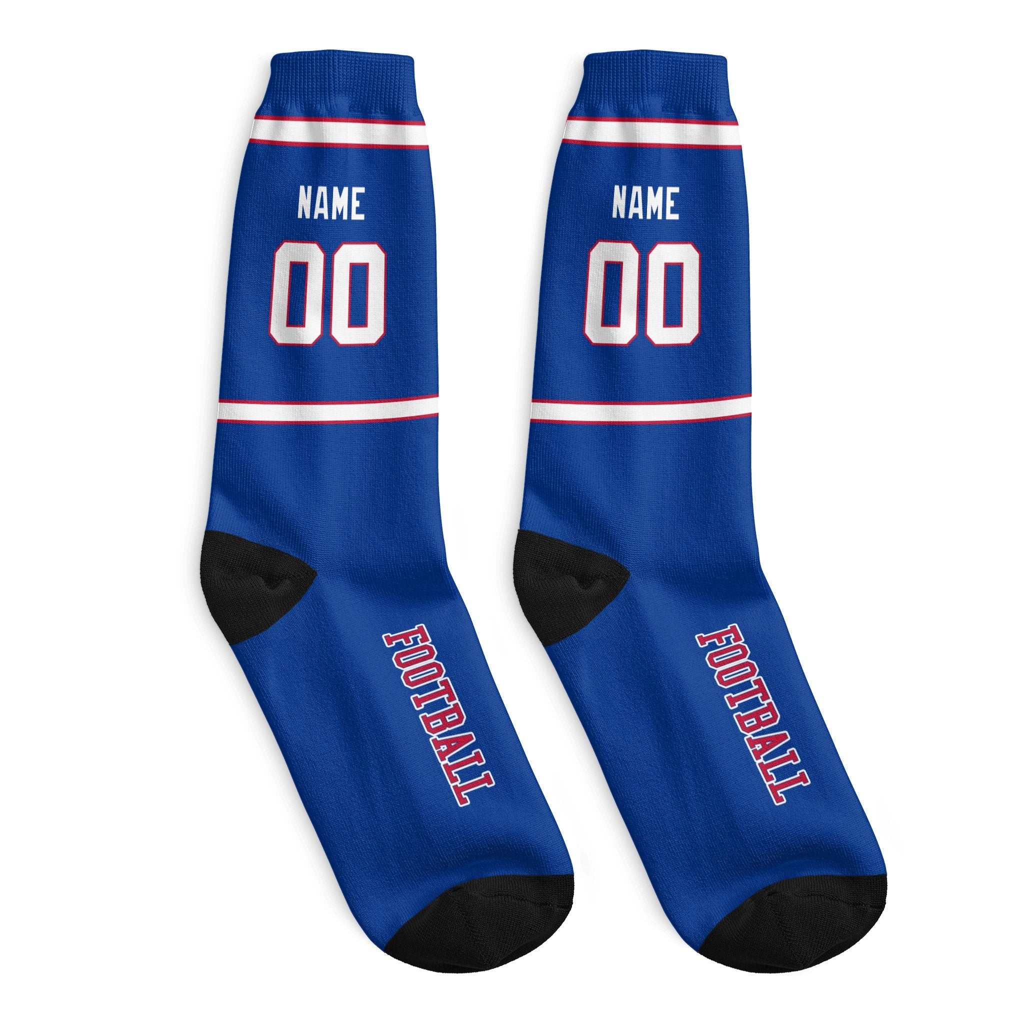 ANTKING Buffalo Socks 2 Pairs Custom any Name and Number for Men Women Gift ANTKING