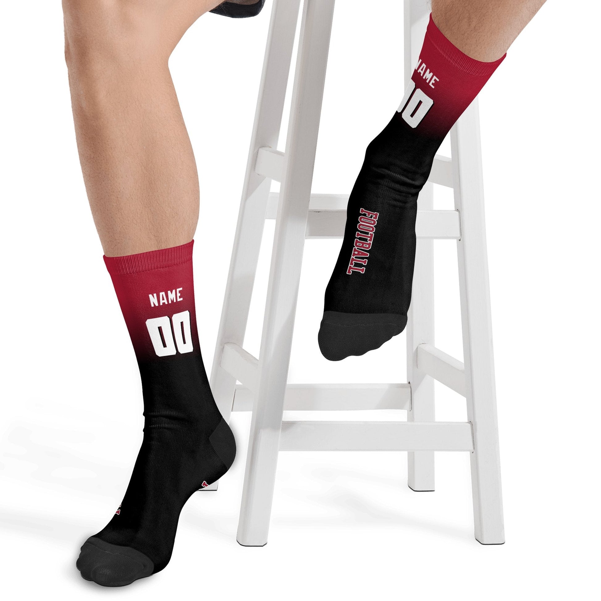 ANTKING Atlanta Socks 2 Pairs Custom any Name and Number for Men Women Gift ANTKING