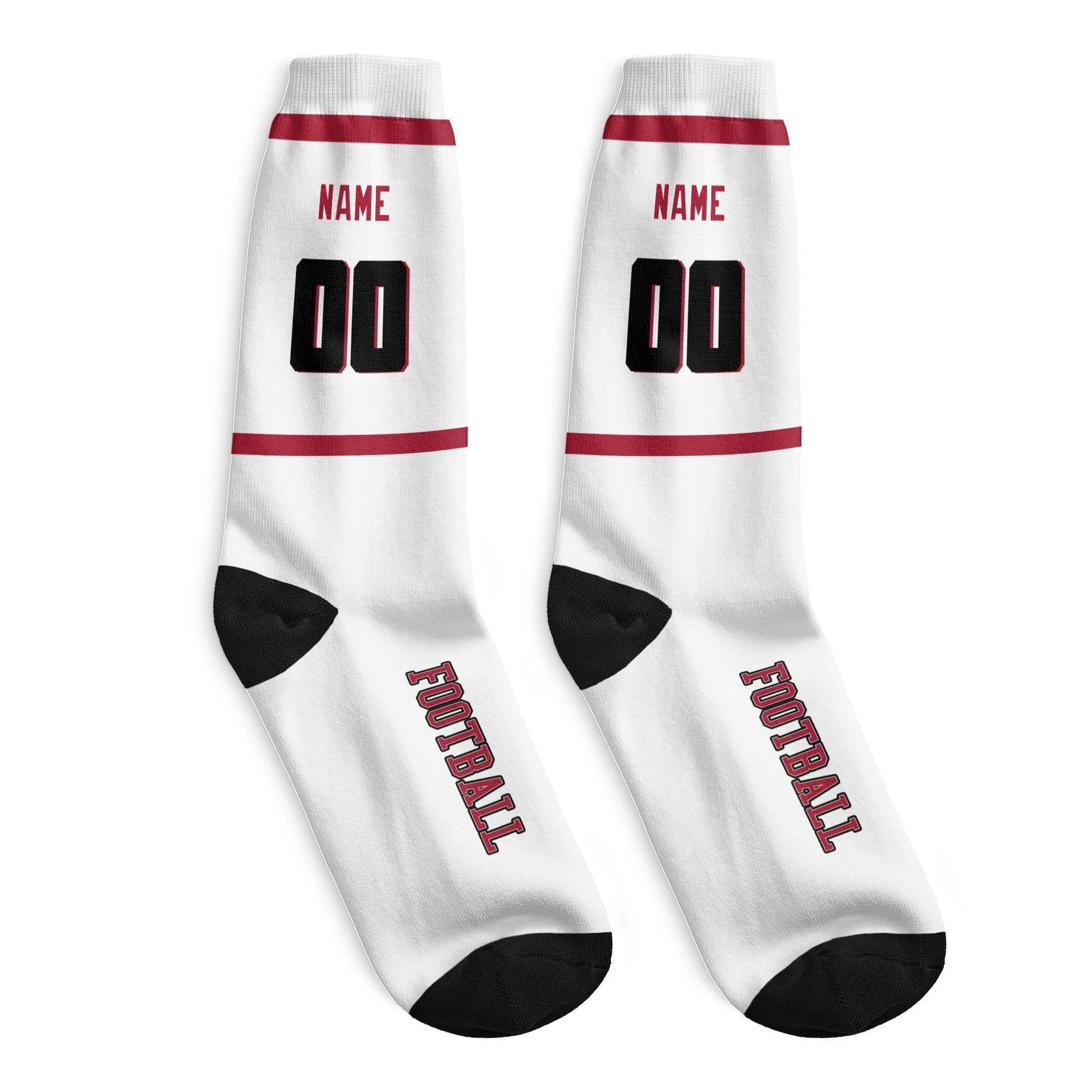 ANTKING Atlanta Socks 2 Pairs Custom any Name and Number for Men Women Gift ANTKING
