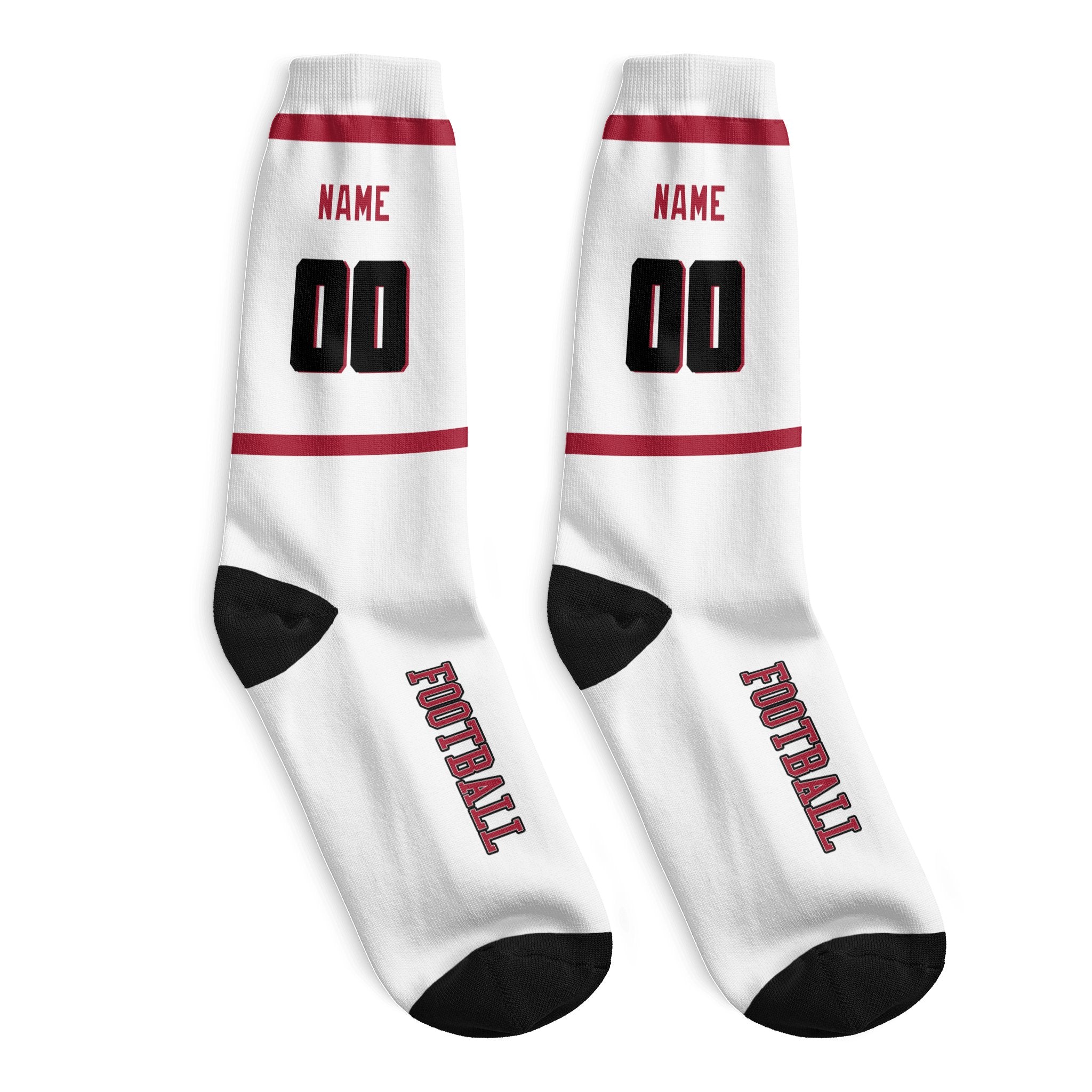 ANTKING Atlanta Socks 2 Pairs Custom any Name and Number for Men Women Gift ANTKING