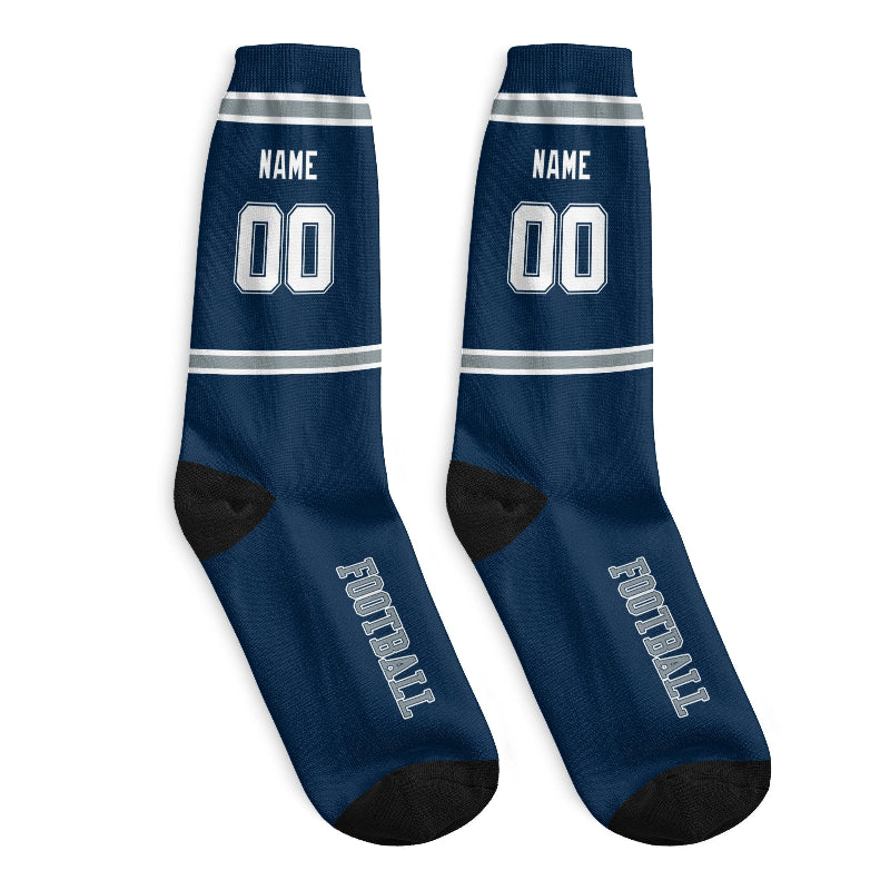 Custom Washington Football Socks - Personalized Athletic Fan Crew Socks - Antking