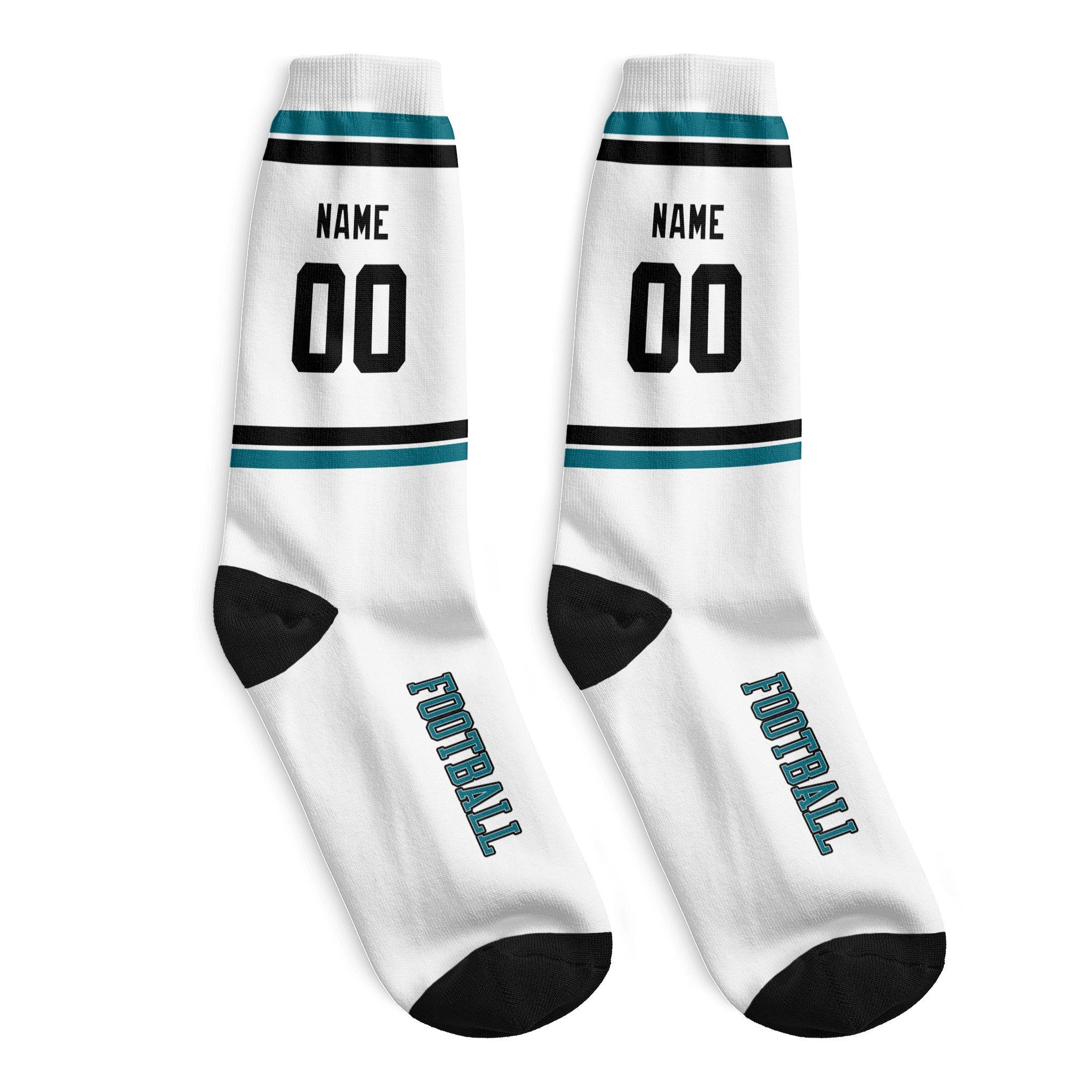 ANTKING Jacksonville Socks 2 Pairs Custom any Name and Number for Men Women Gift ANTKING
