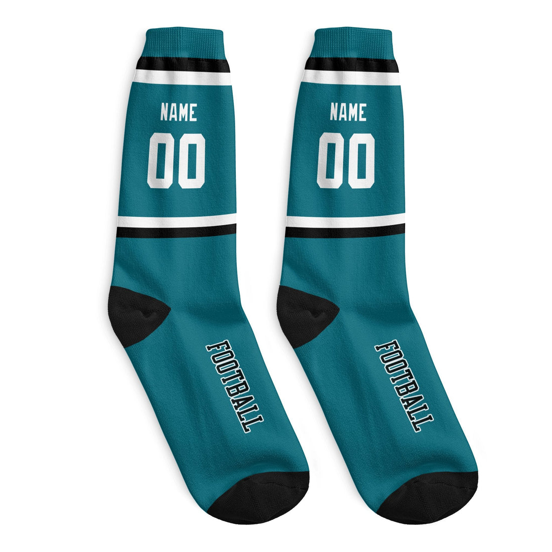 Custom Jacksonville Football Socks - Personalized Athletic Fan Crew Socks - Antking