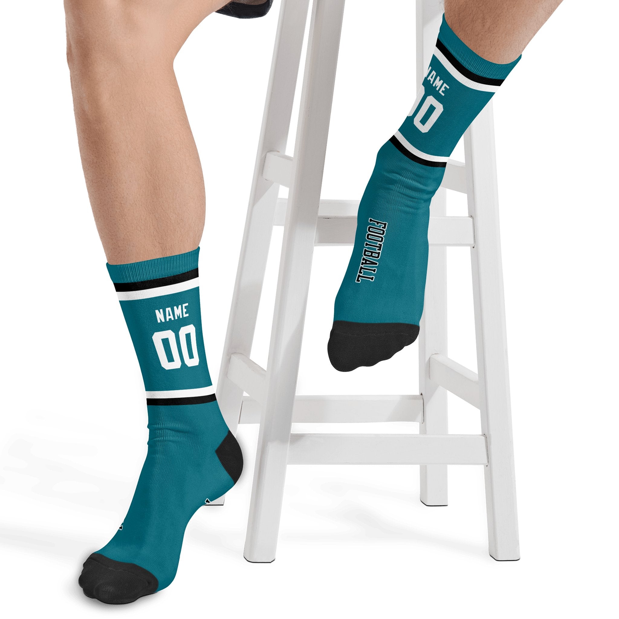 ANTKING Jacksonville Socks 2 Pairs Custom any Name and Number for Men Women Gift ANTKING