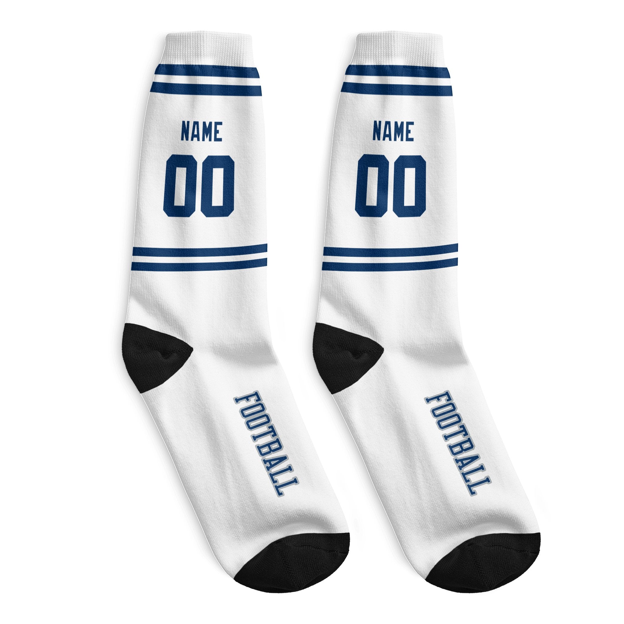 ANTKING Indianapolis Socks 2 Pairs Custom any Name and Number for Men Women Gift ANTKING