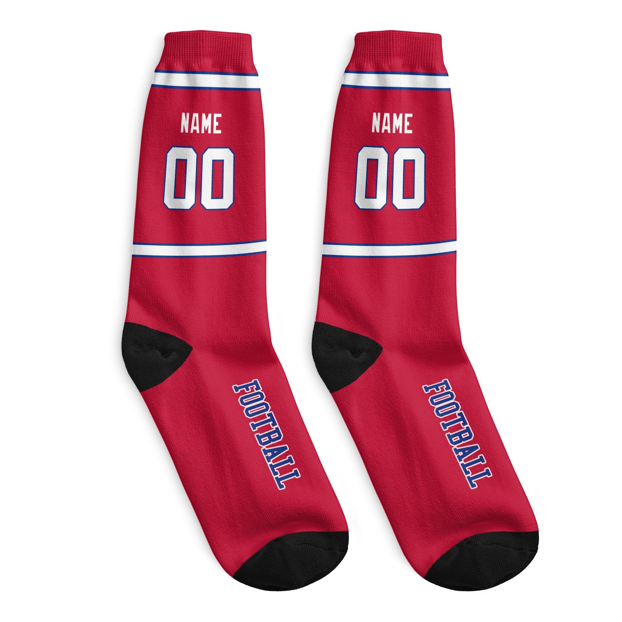 ANTKING Buffalo Socks 2 Pairs Custom any Name and Number for Men Women Gift ANTKING