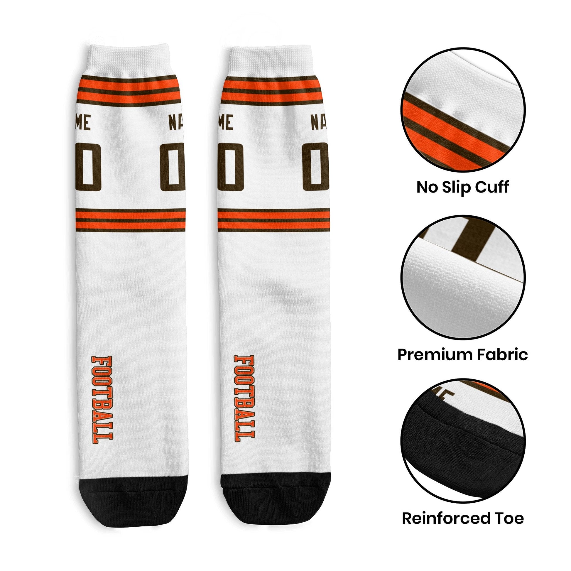 ANTKING Cleveland Socks 2 Pairs Custom any Name and Number for Men Women Gift ANTKING