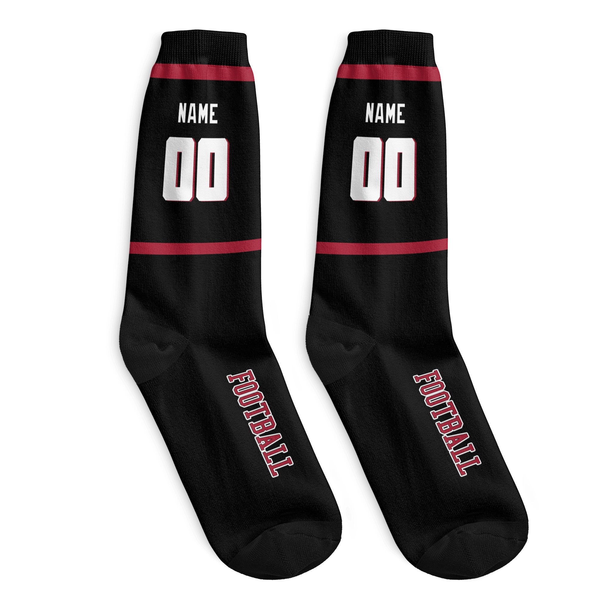 ANTKING Atlanta Socks 2 Pairs Custom any Name and Number for Men Women Gift ANTKING