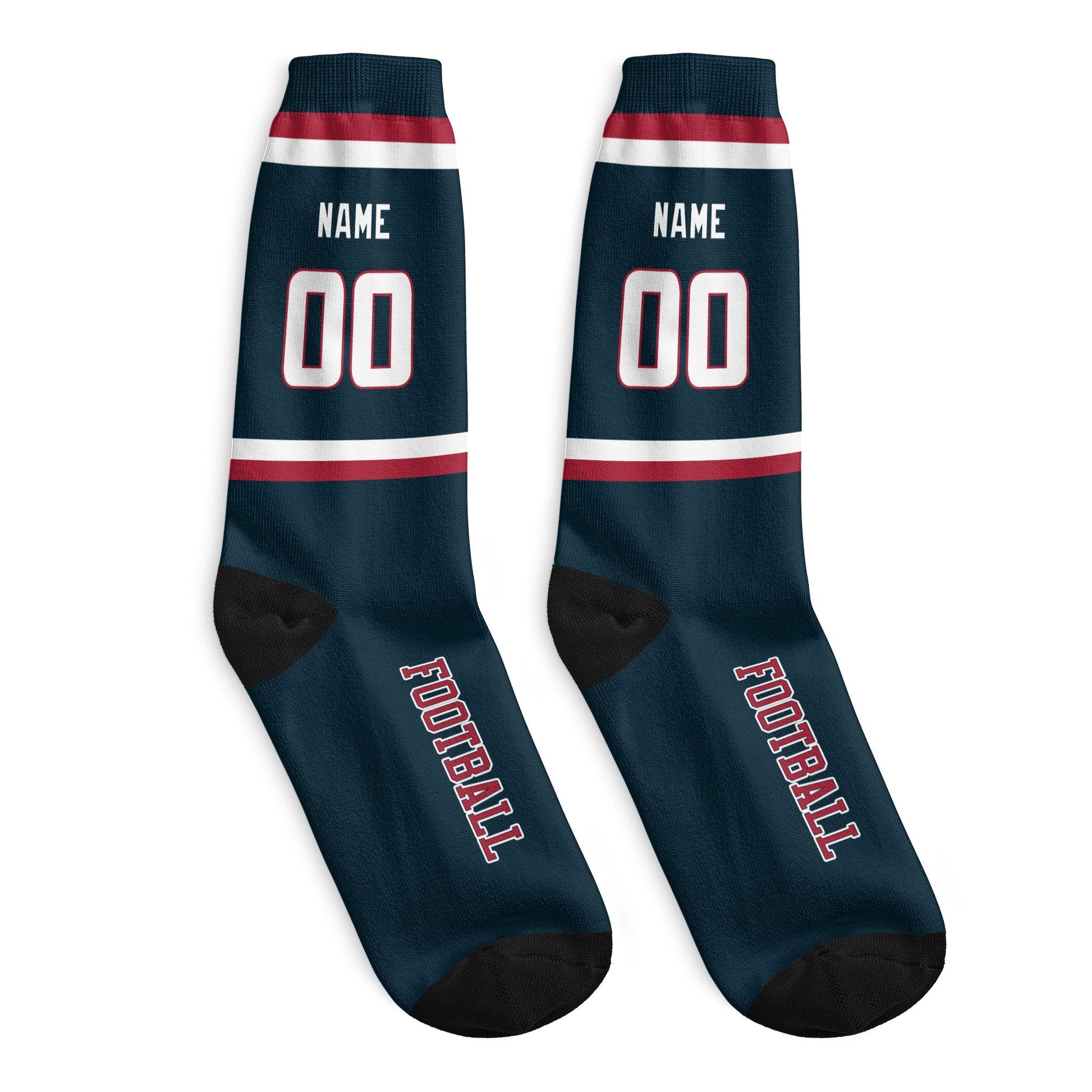 ANTKING Houston Socks 2 Pairs Custom any Name and Number for Men Women Gift ANTKING