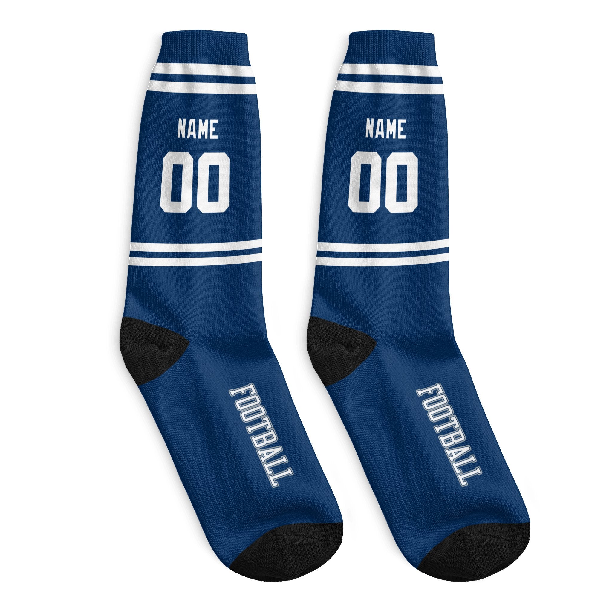 ANTKING Indianapolis Socks 2 Pairs Custom any Name and Number for Men Women Gift ANTKING