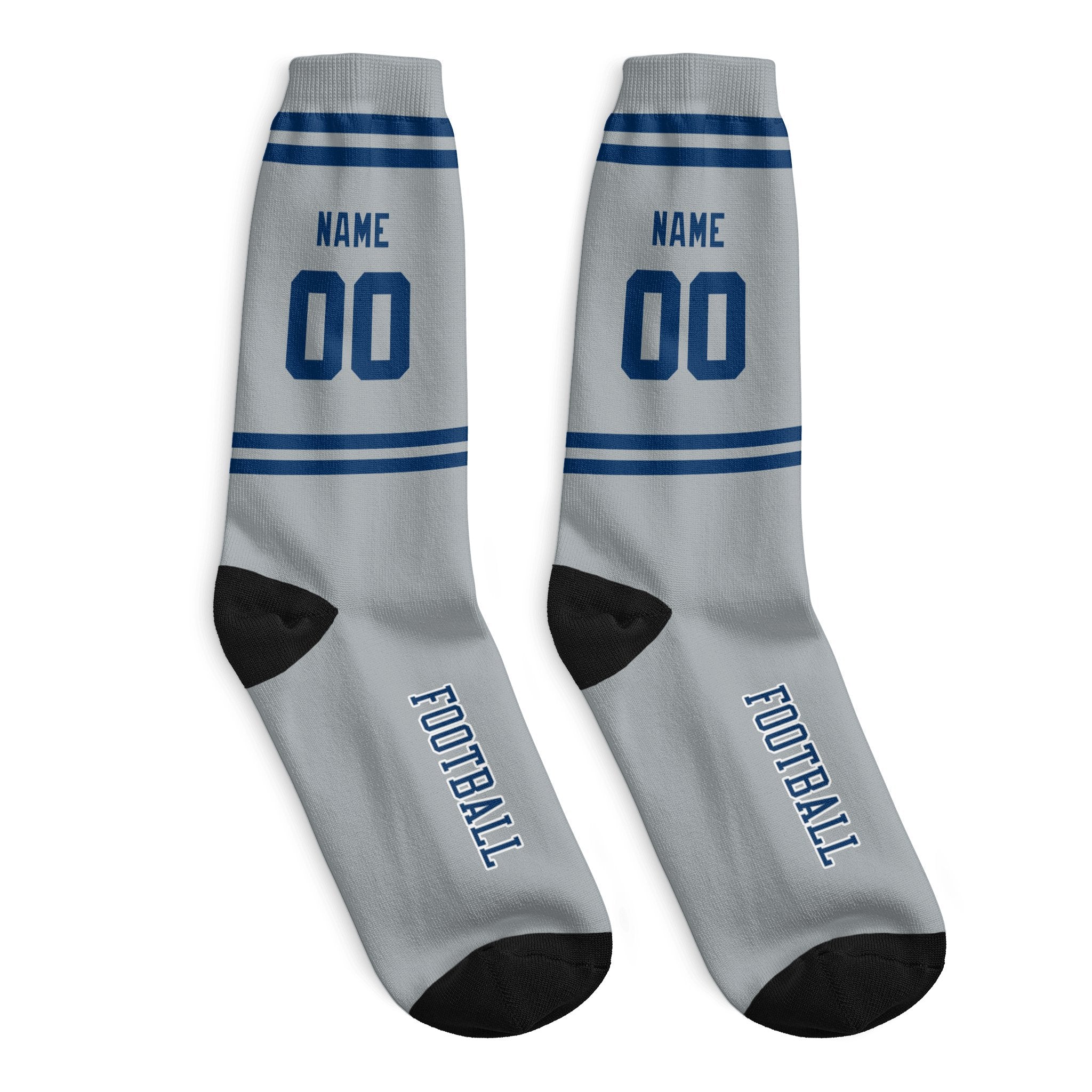 ANTKING Indianapolis Socks 2 Pairs Custom any Name and Number for Men Women Gift ANTKING
