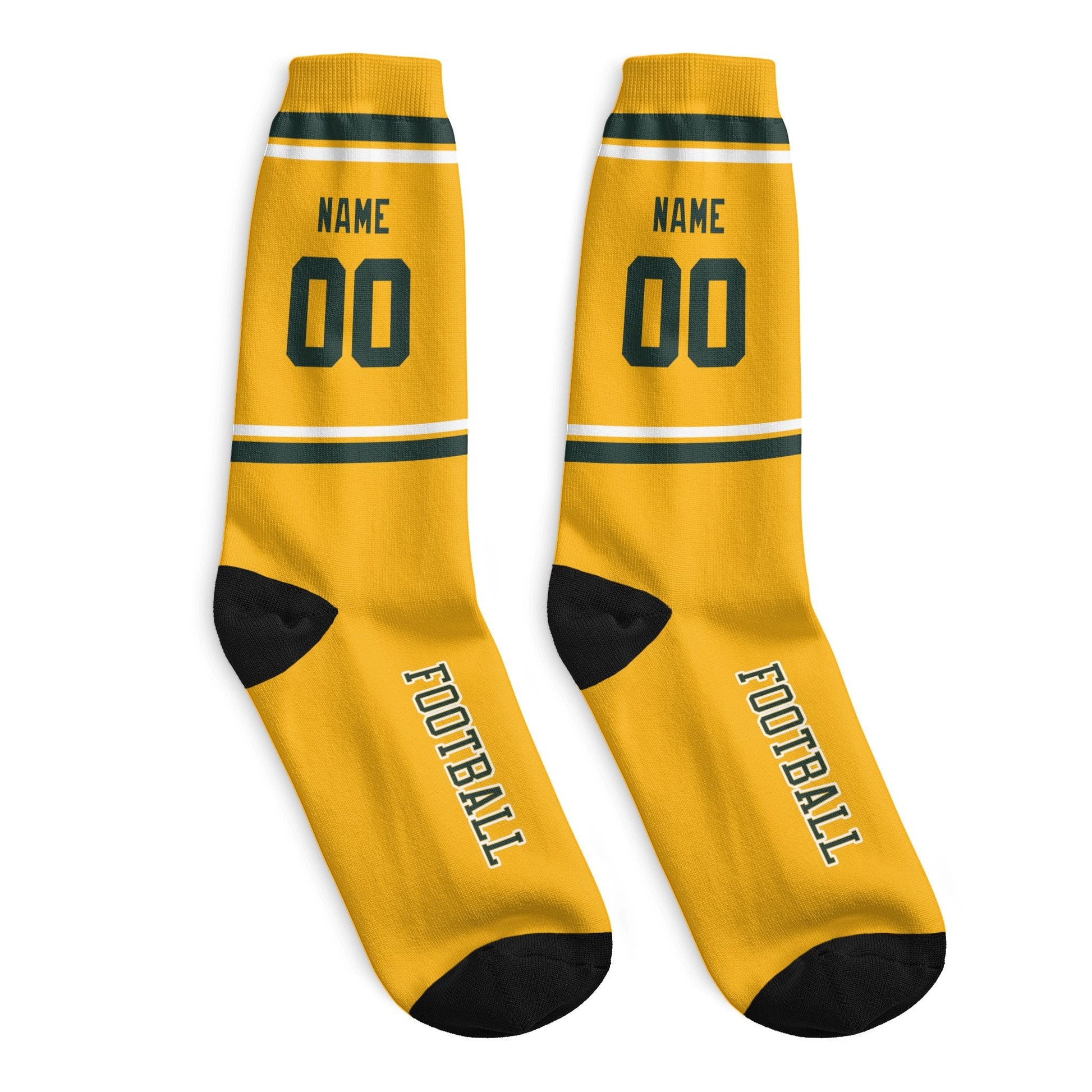 ANTKING Green Bay Socks 2 Pairs Custom any Name and Number for Men Women Gift ANTKING