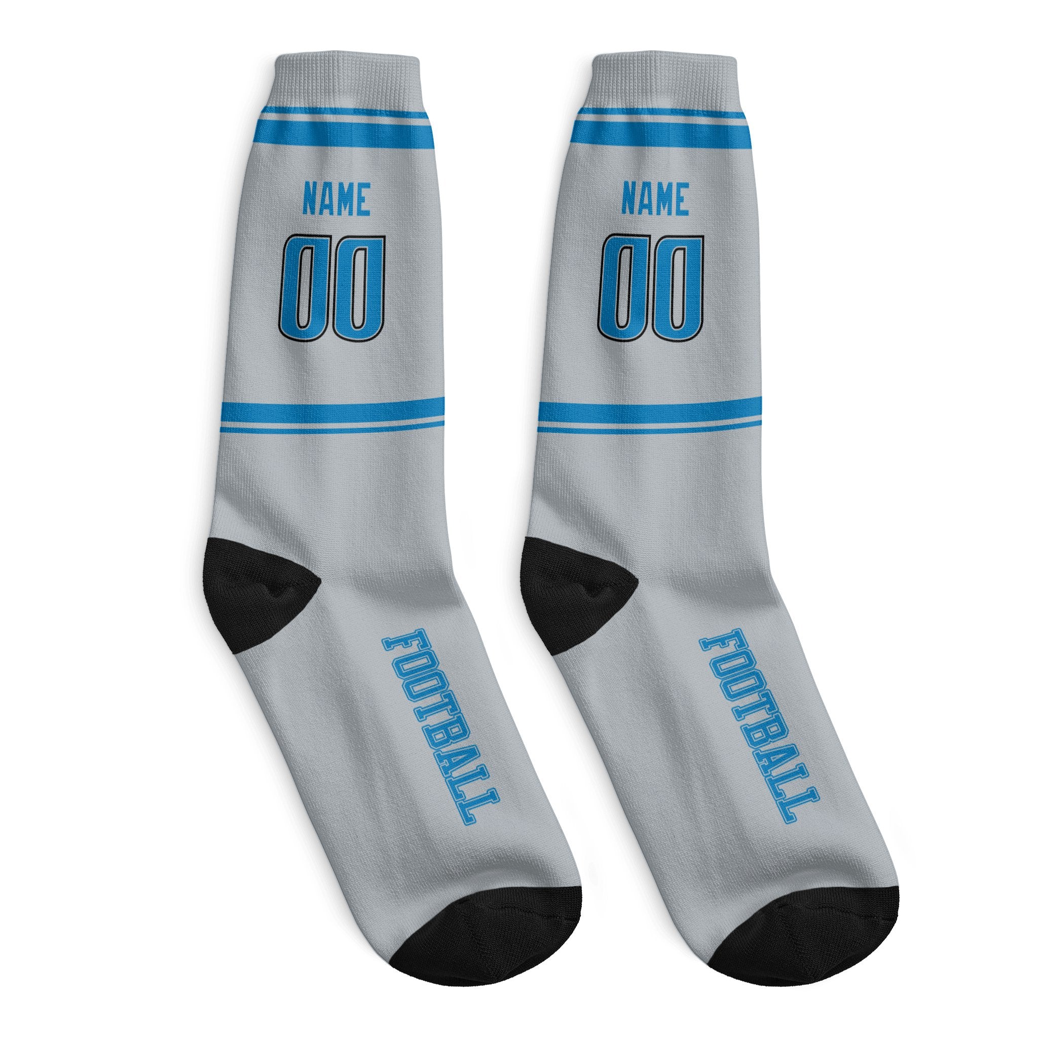 ANTKING Detroit Socks 2 Pairs Custom any Name and Number for Men Women Gift
