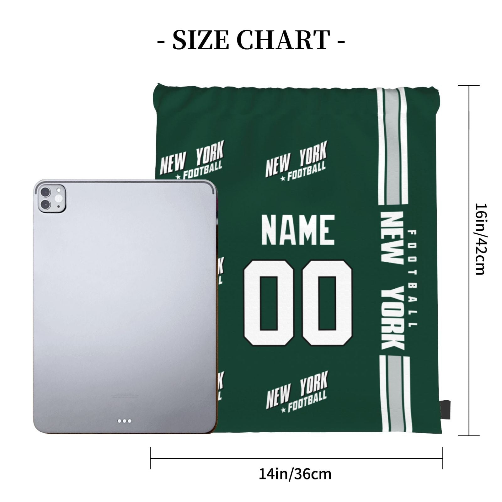 ANTKING New York Drawstring Bags Custom any Name and Number Backpack for Men Youth Boy Gifts ANTKING