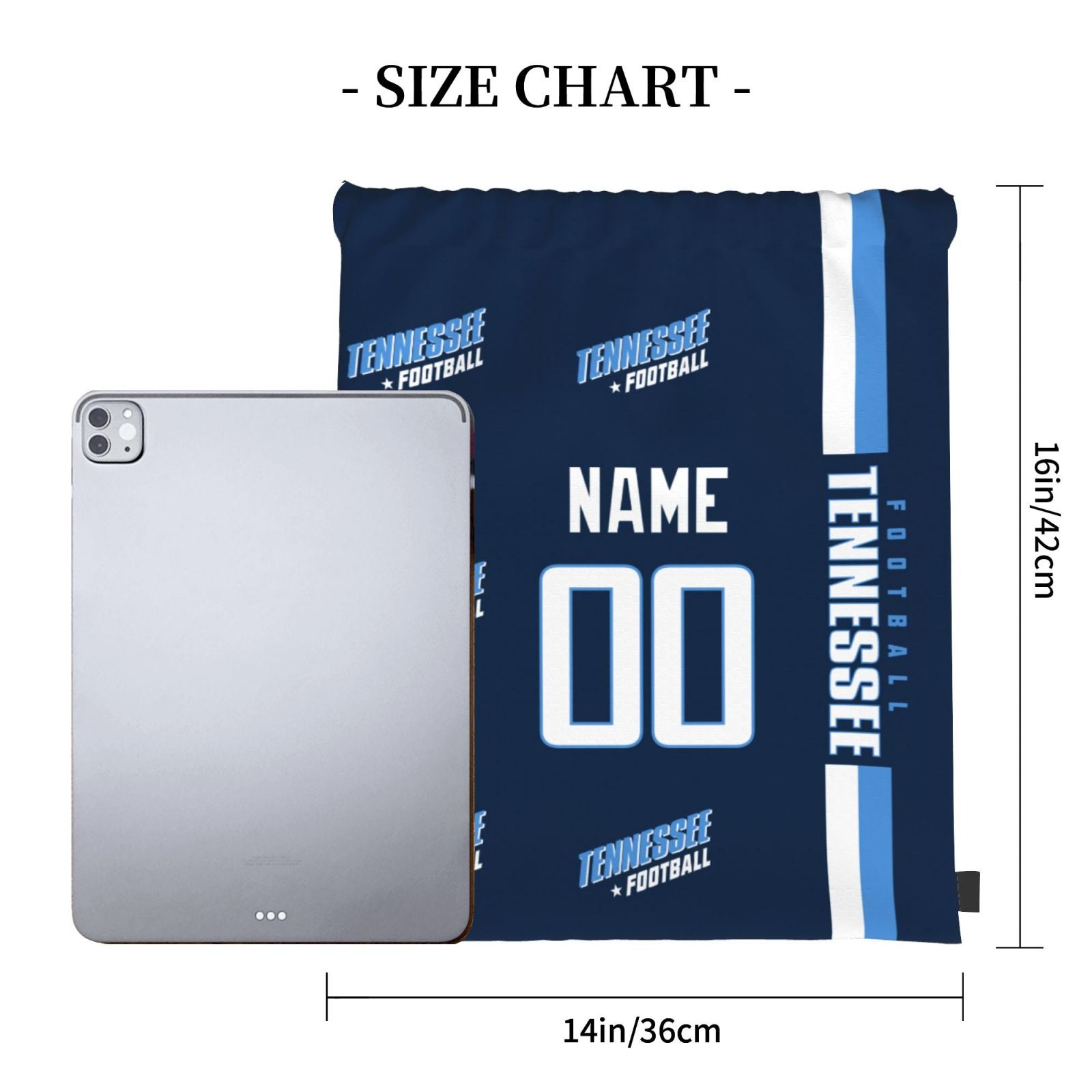 ANTKING Tennessee Drawstring Bags Custom any Name and Number Backpack for Men Youth Boy Gifts ANTKING