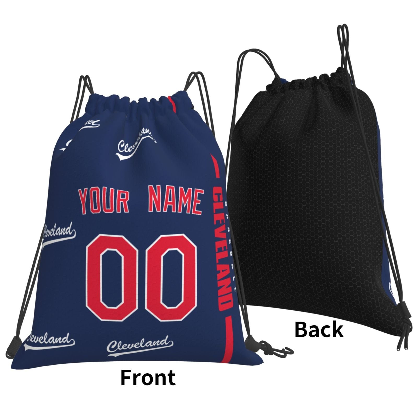 ANTKING Cleveland Drawstring Bags Backpack Custom any Name and Number for Men Women Boy Gifts ANTKING