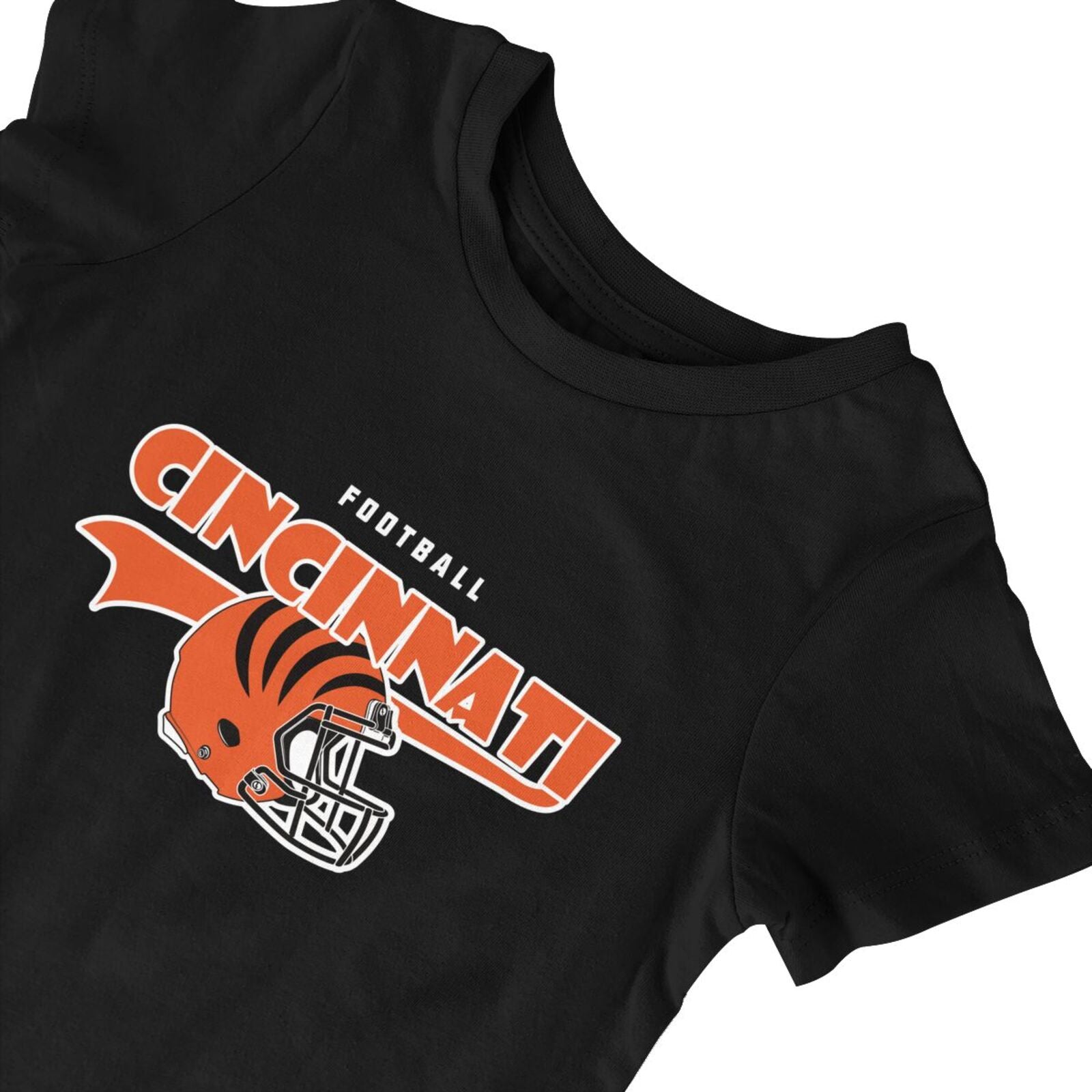 Personalized Cincinnati Baby Football Bodysuit - Custom Name & Number - Antking ANTKING