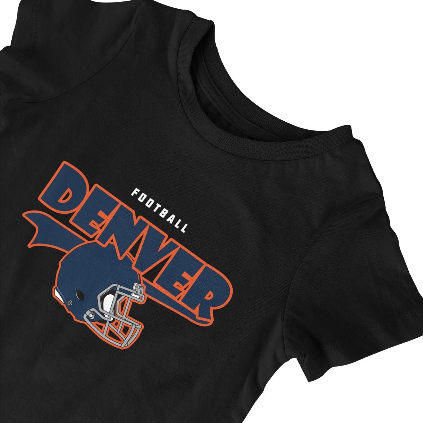 Personalized Denver Baby Football Bodysuit - Custom Name & Number - Antking ANTKING