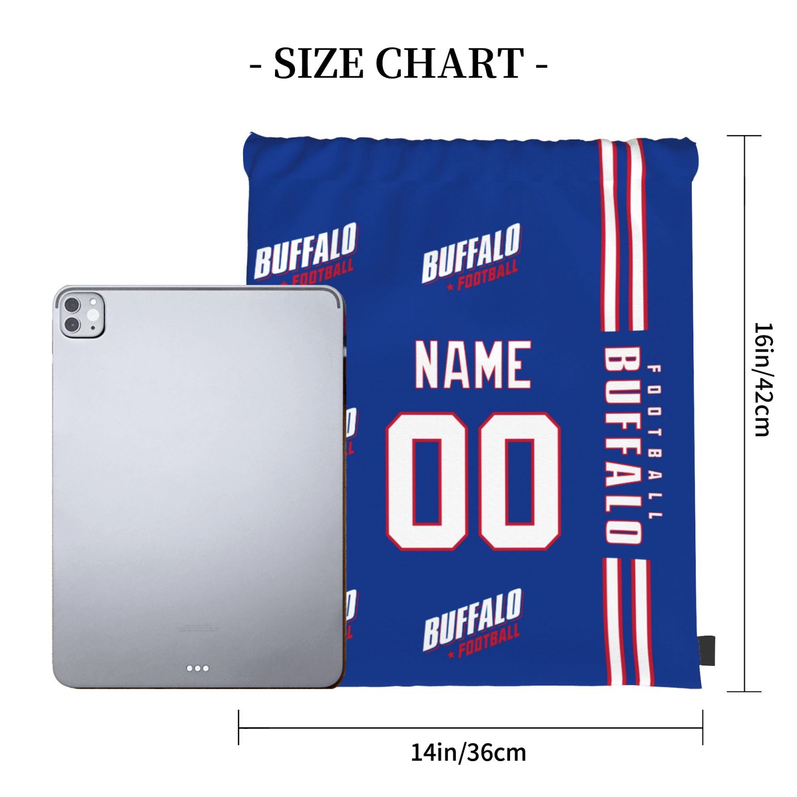 ANTKING Buffalo Drawstring Bags Custom any Name and Number Backpack for Men Youth Boy Gifts ANTKING