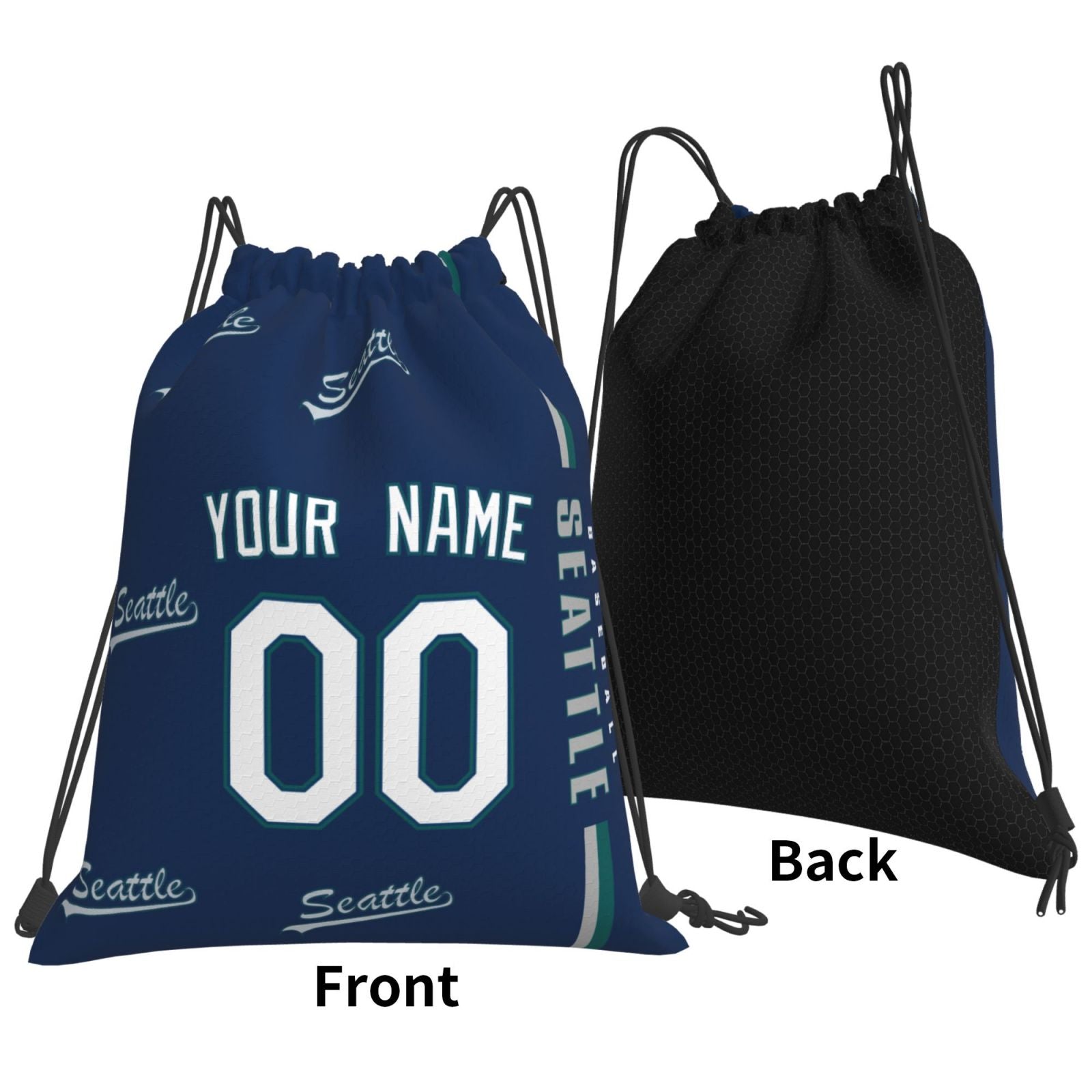 ANTKING Seattle Drawstring Bags Backpack Custom any Name and Number for Men Women Boy Gifts ANTKING