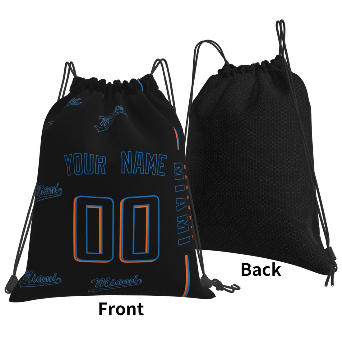 Personalized Miami Baseball Sports Bag - Custom Team Duffel Travel Bag - Antking