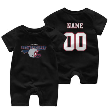 Personalized [New England] Baby Onesie - Custom Football Fan Infant Bodysuit - Antking
