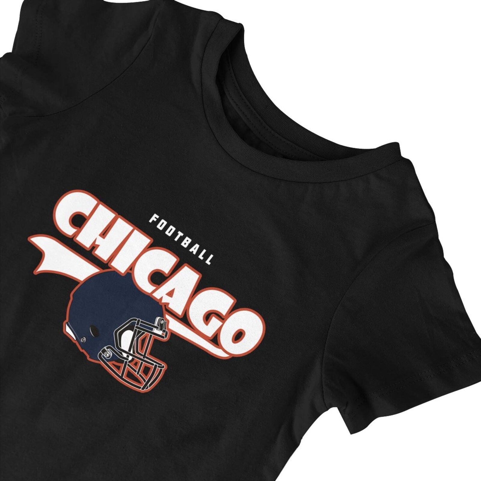 Personalized Chicago Baby Football Bodysuit - Custom Name & Number - Antking ANTKING