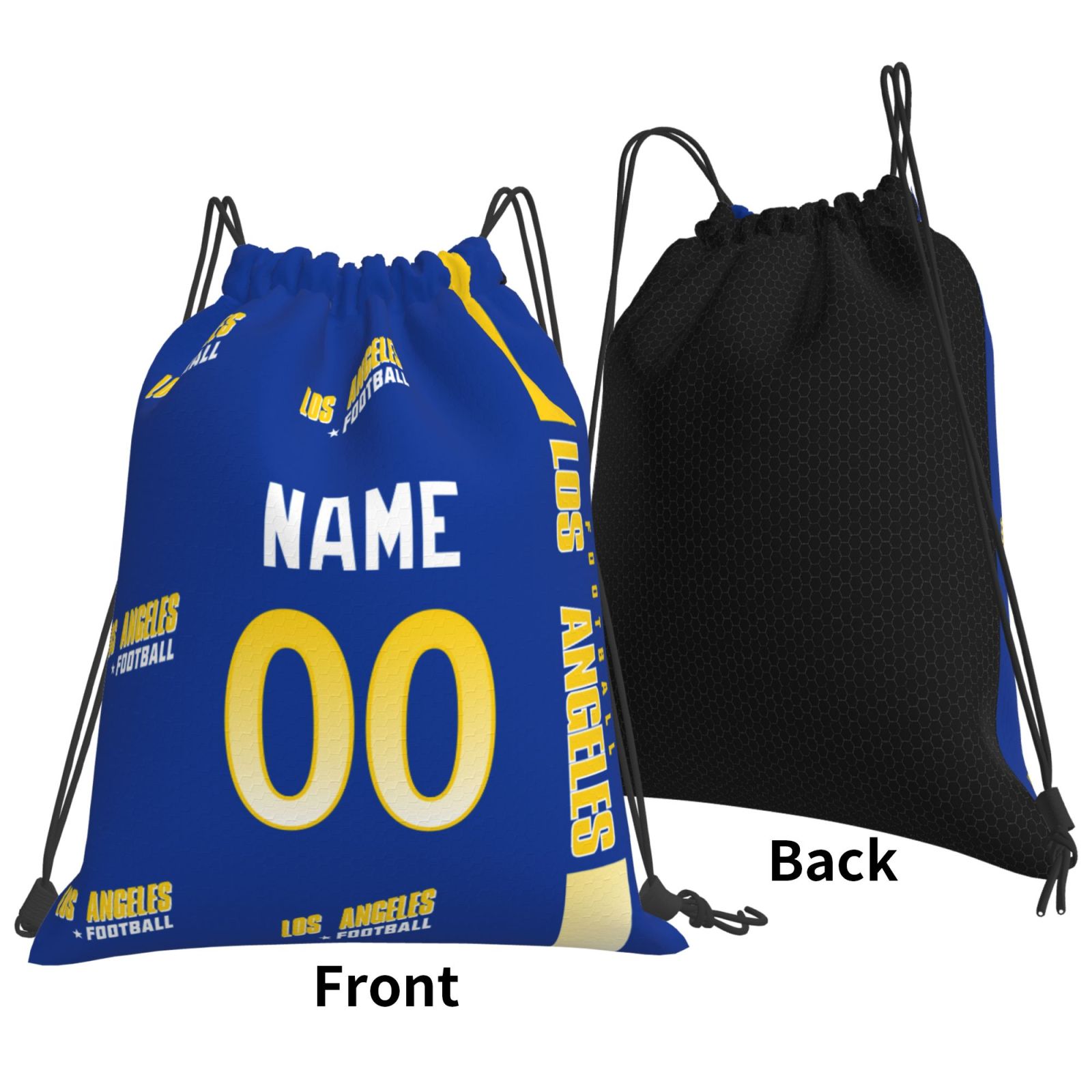 ANTKING Los Angeles Drawstring Bags Custom any Name and Number Backpack for Men Youth Boy Gifts ANTKING