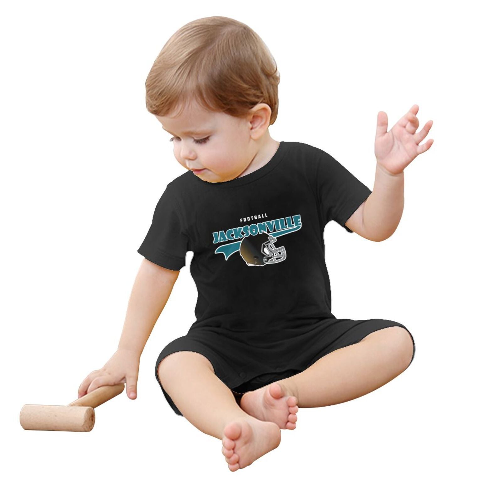 Personalized Jacksonville Baby Football Bodysuit - Custom Name & Number - Antking ANTKING