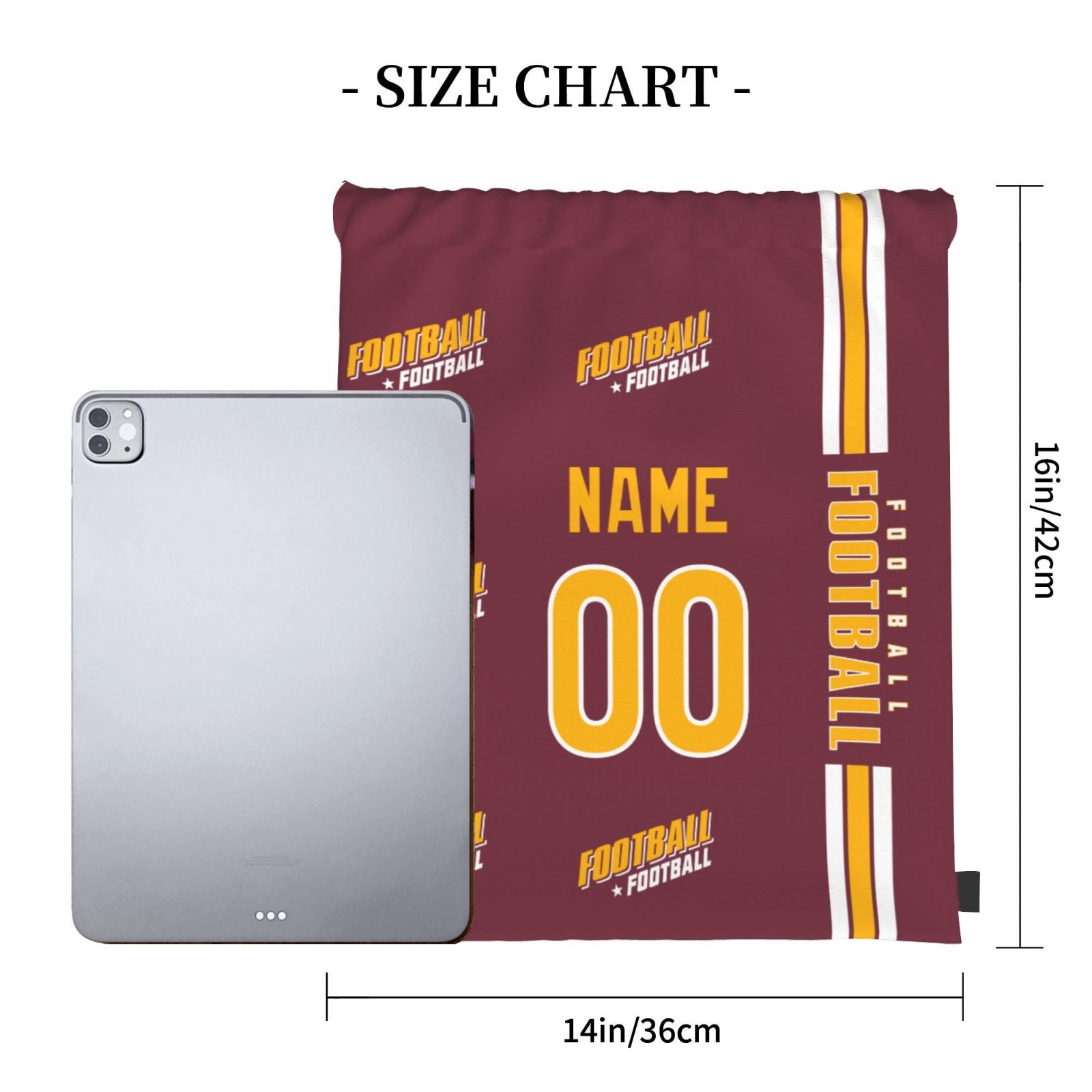 ANTKING W Drawstring Bags Custom any Name and Number Backpack for Men Youth Boy Gifts ANTKING