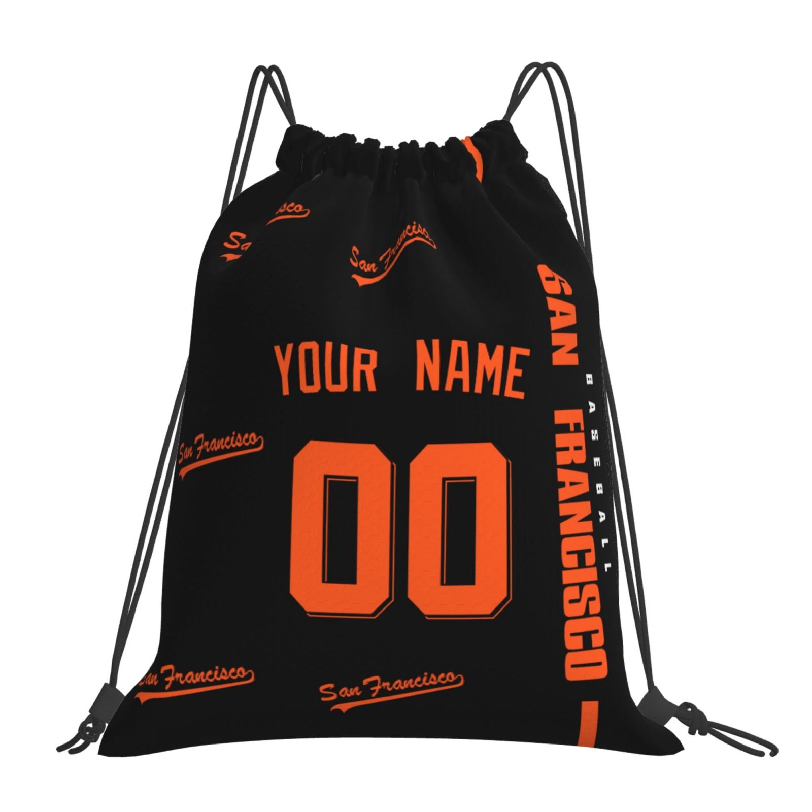 Personalized San Francisco Baseball Sports Bag - Custom Team Duffel Travel Bag - Antking