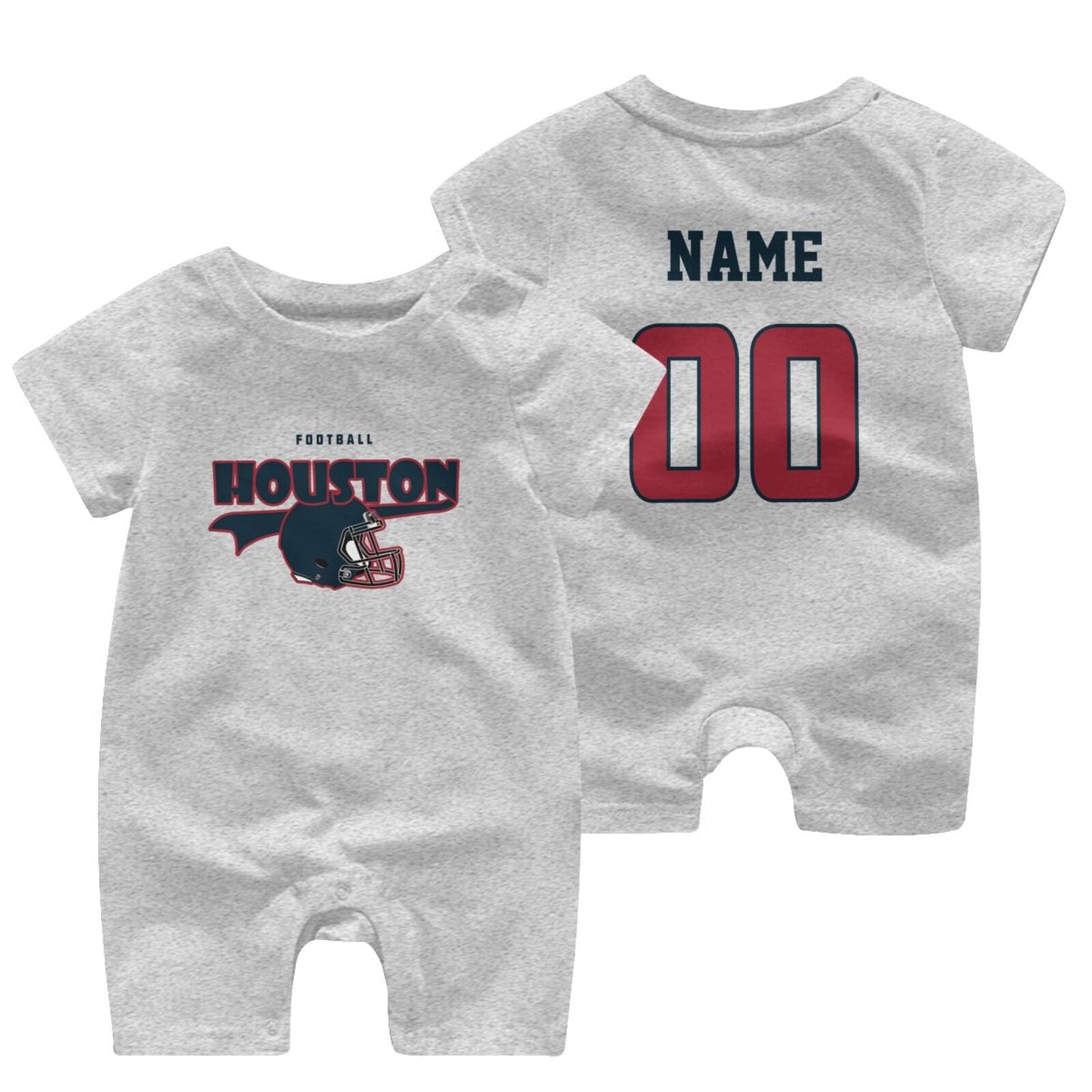 Personalized Indianapolisa Baby Football Bodysuit - Custom Name & Number - Antking ANTKING