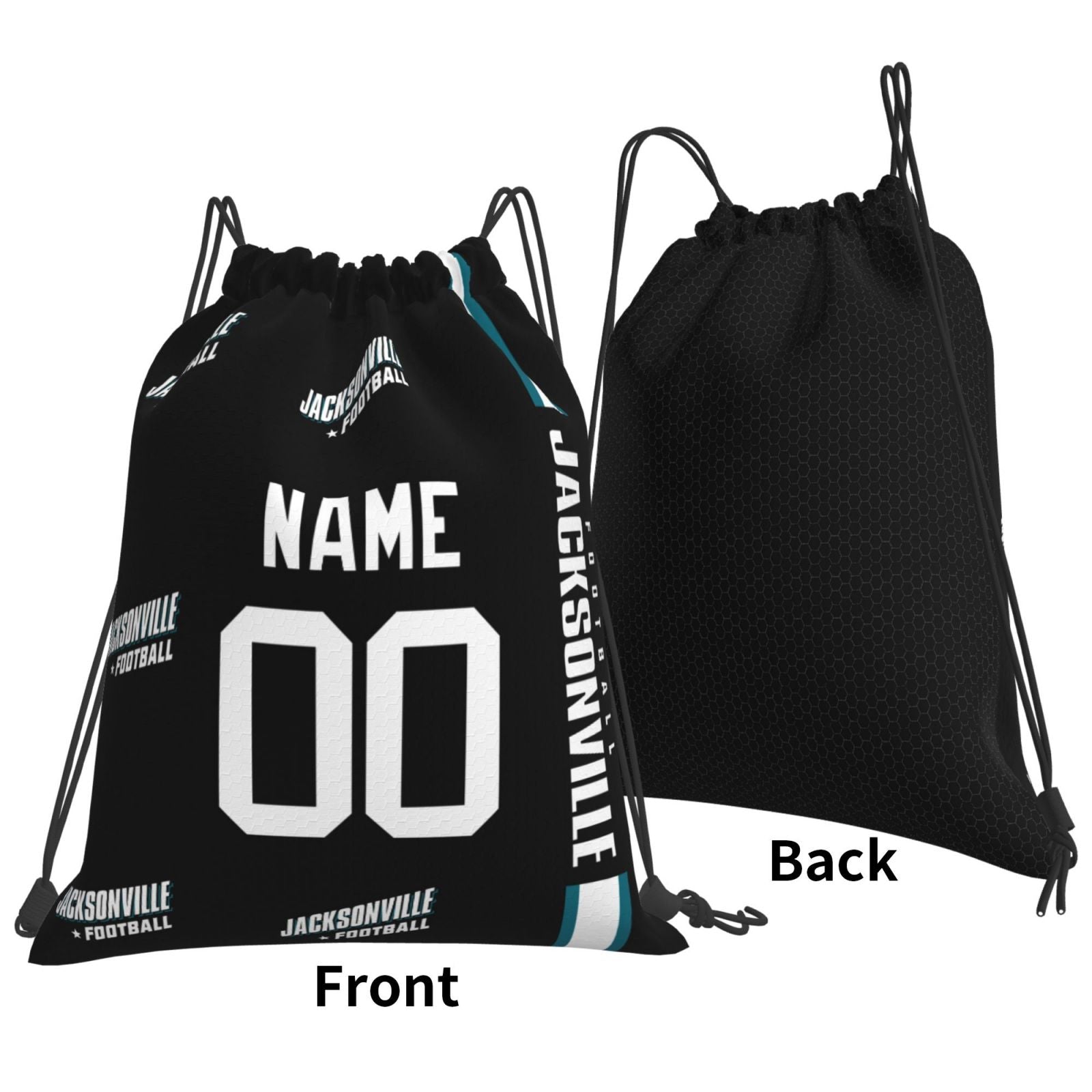 ANTKING Jacksonville Drawstring Bags Custom any Name and Number Backpack for Men Youth Boy Gifts
