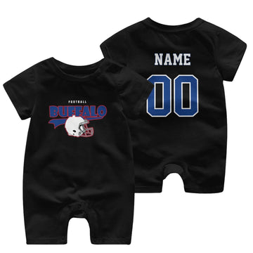 Personalized [Buffalo] Baby Onesie - Custom Football Fan Infant Bodysuit - Antking
