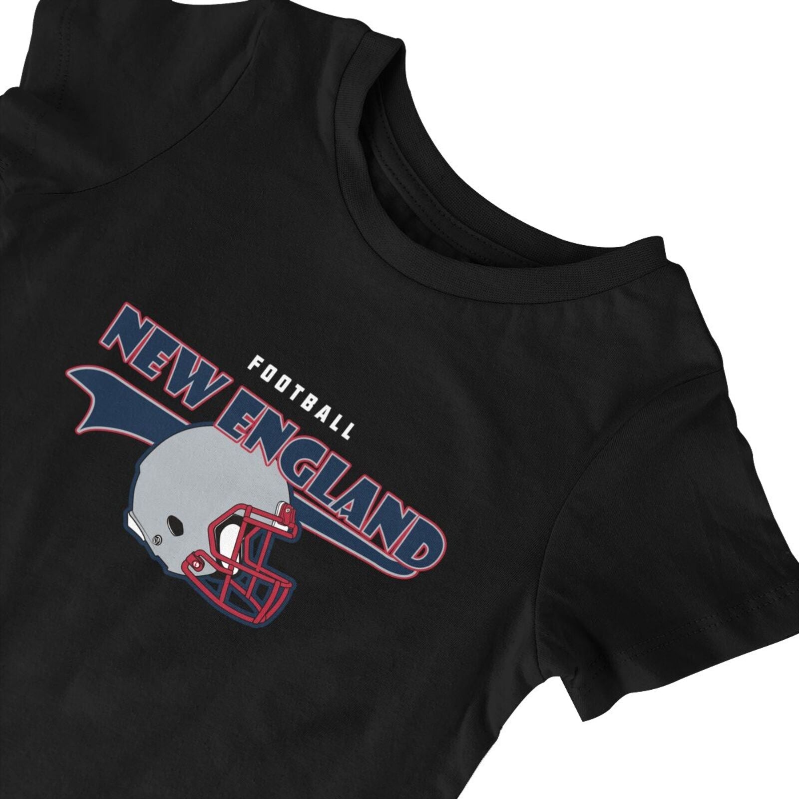 Personalized New England Baby Football Bodysuit - Custom Name & Number - Antking ANTKING