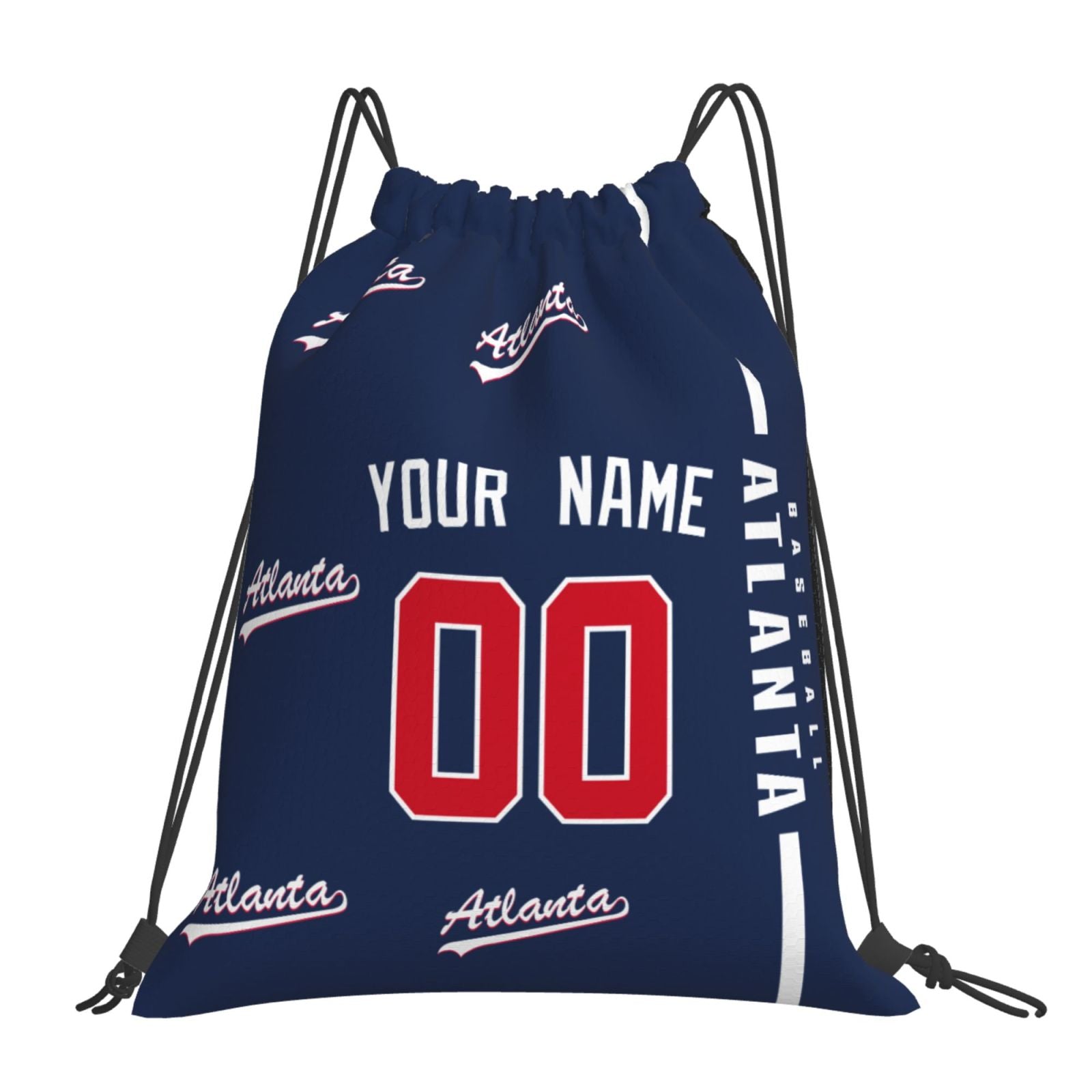 Personalized Atlanta Baseball Sports Bag - Custom Team Duffel Travel Bag - Antking