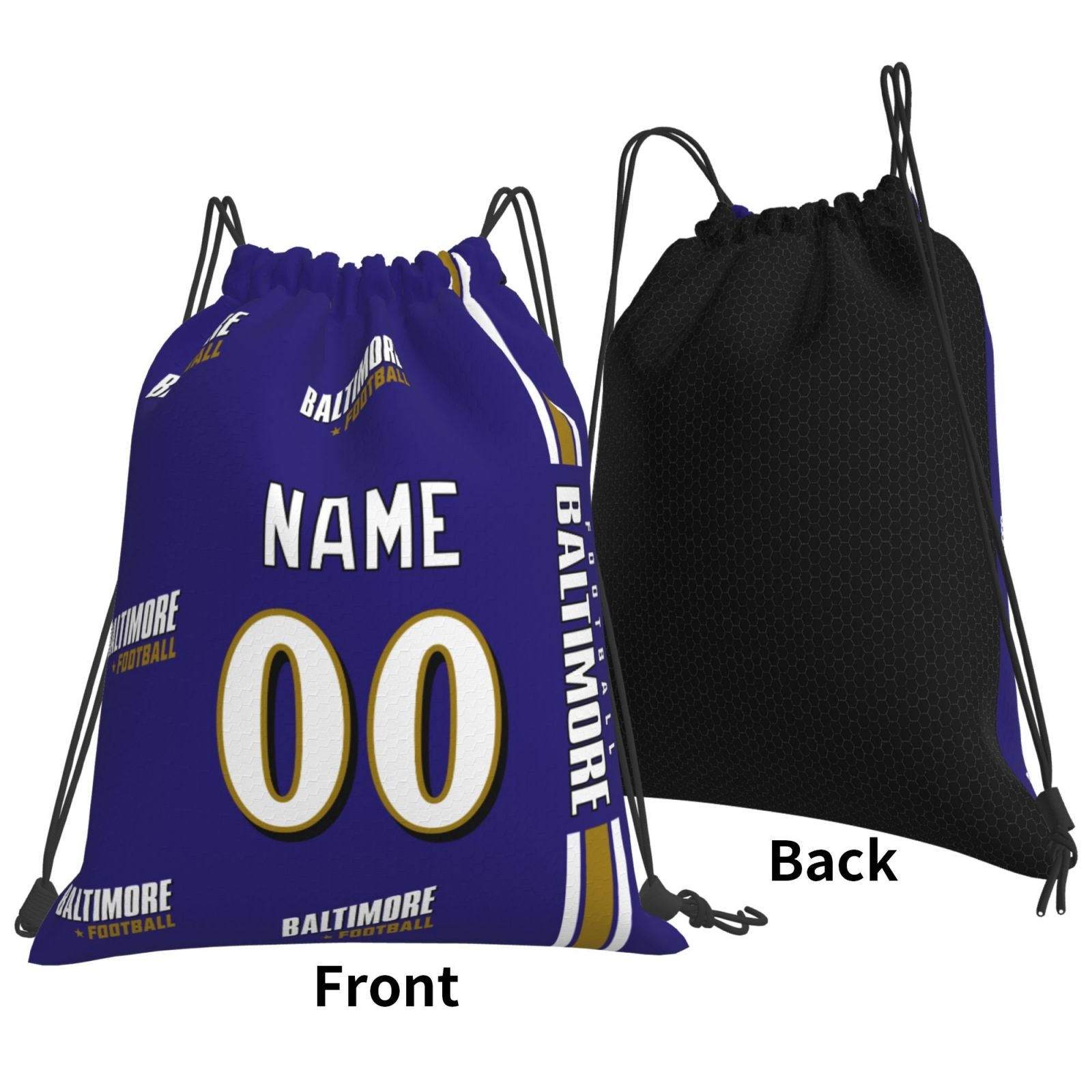 ANTKING Baltimore Drawstring Bags Custom any Name and Number Backpack for Men Youth Boy Gifts ANTKING