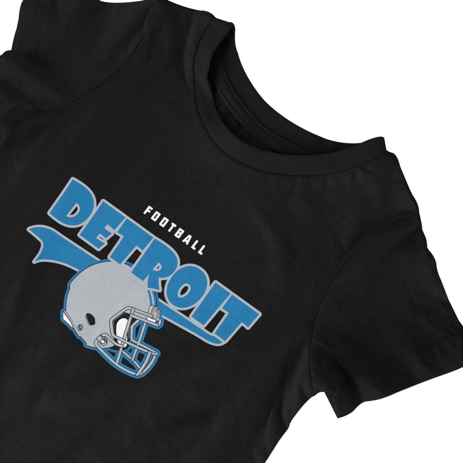 Personalized Detroit Baby Football Bodysuit - Custom Name & Number - Antking ANTKING