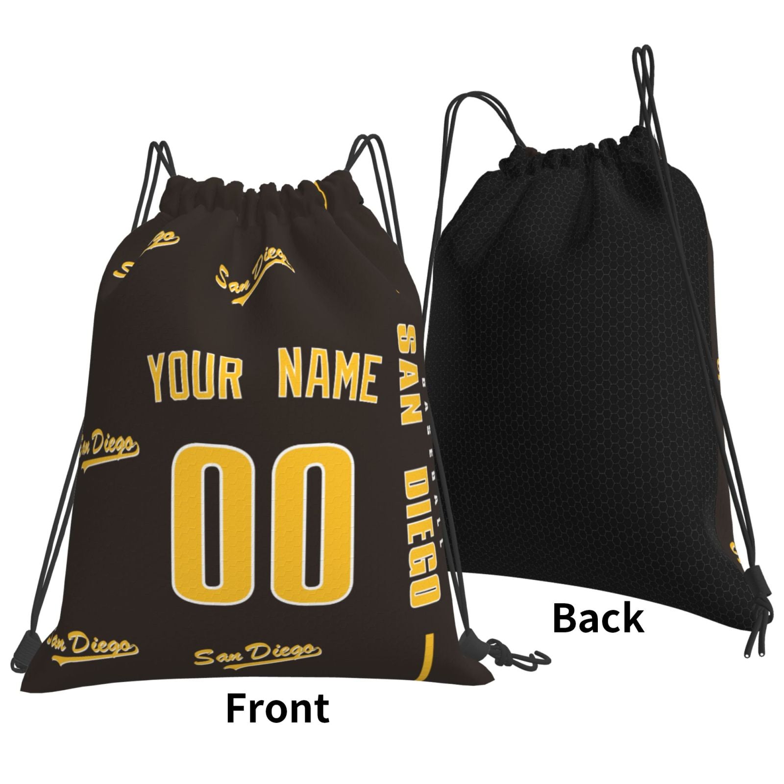 ANTKING San Diego Drawstring Bags Backpack Custom any Name and Number for Men Women Boy Gifts ANTKING