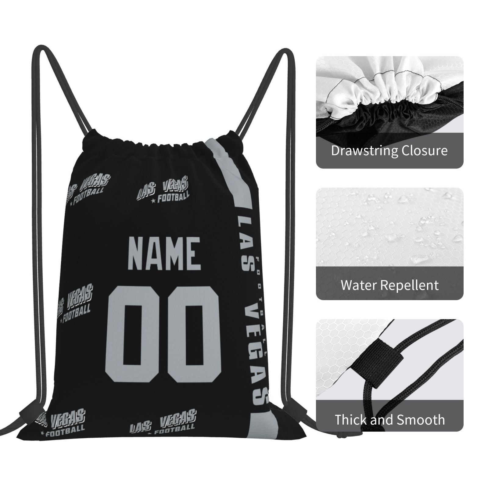 ANTKING Las Vegas Drawstring Bags Custom any Name and Number Backpack for Men Youth Boy Gifts ANTKING