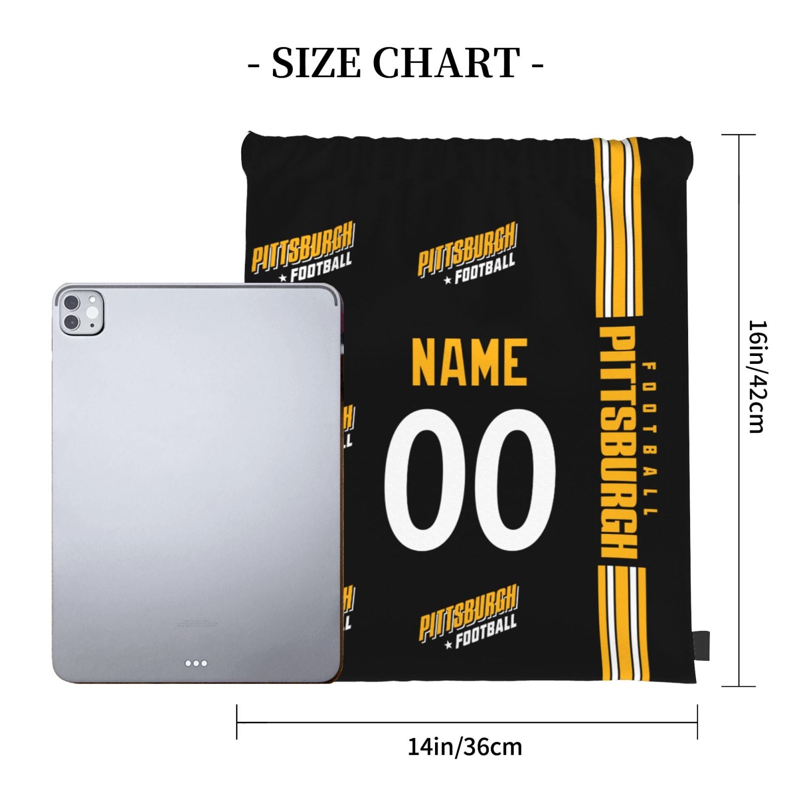 ANTKING Pittsburgh Drawstring Bags Custom any Name and Number Backpack for Men Youth Boy Gifts ANTKING