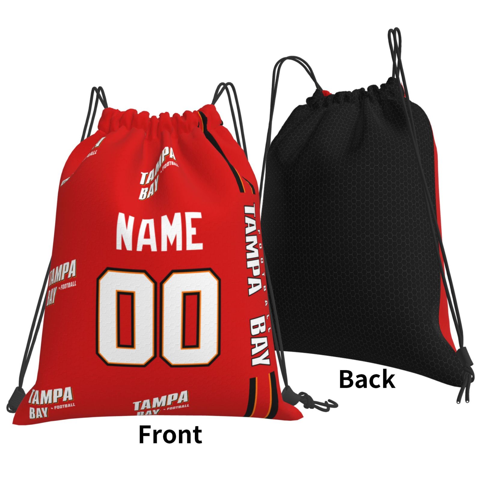 ANTKING Tampa Drawstring Bags Custom any Name and Number Backpack for Men Youth Boy Gifts ANTKING