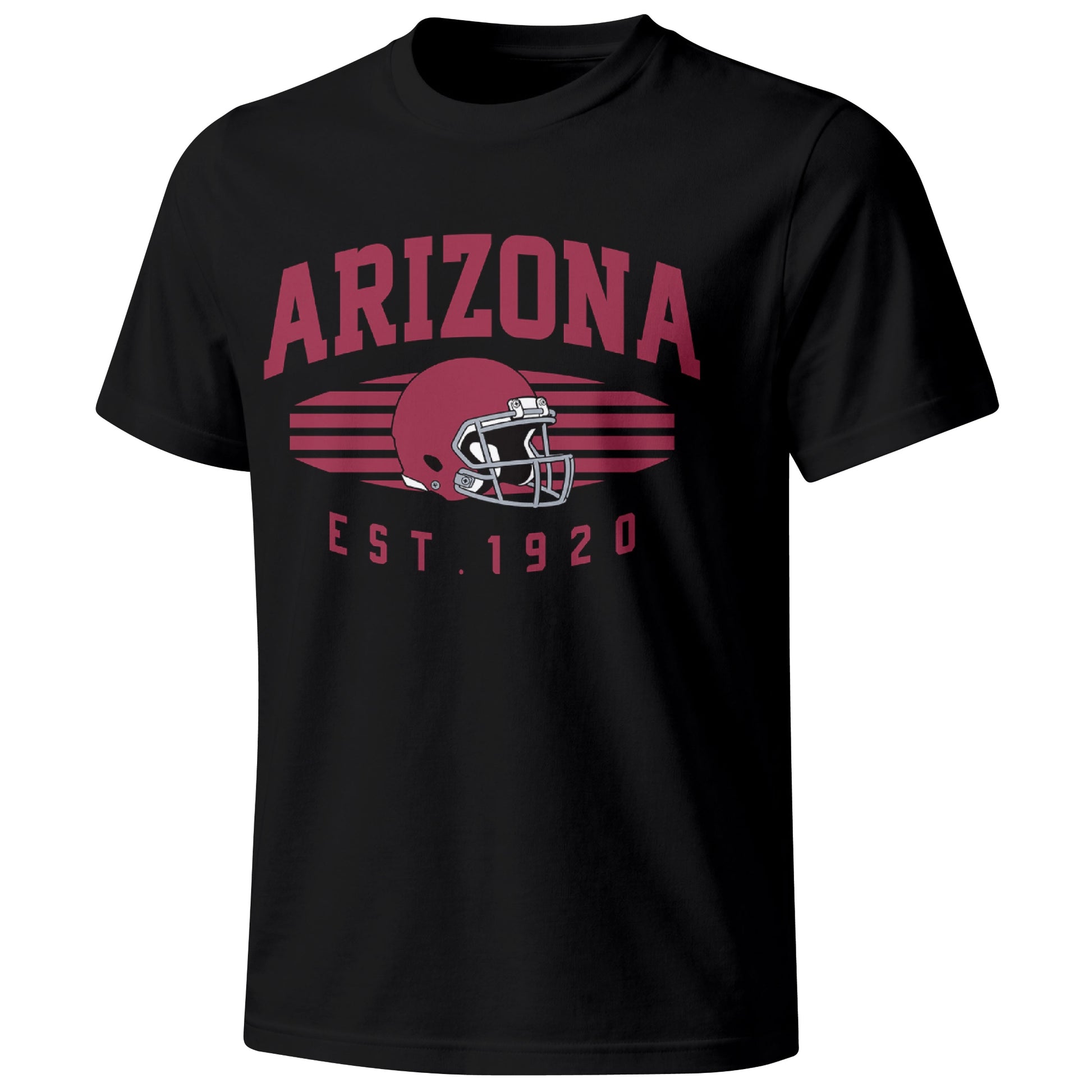 Arizona football T shirt in Black showing the front city and football design