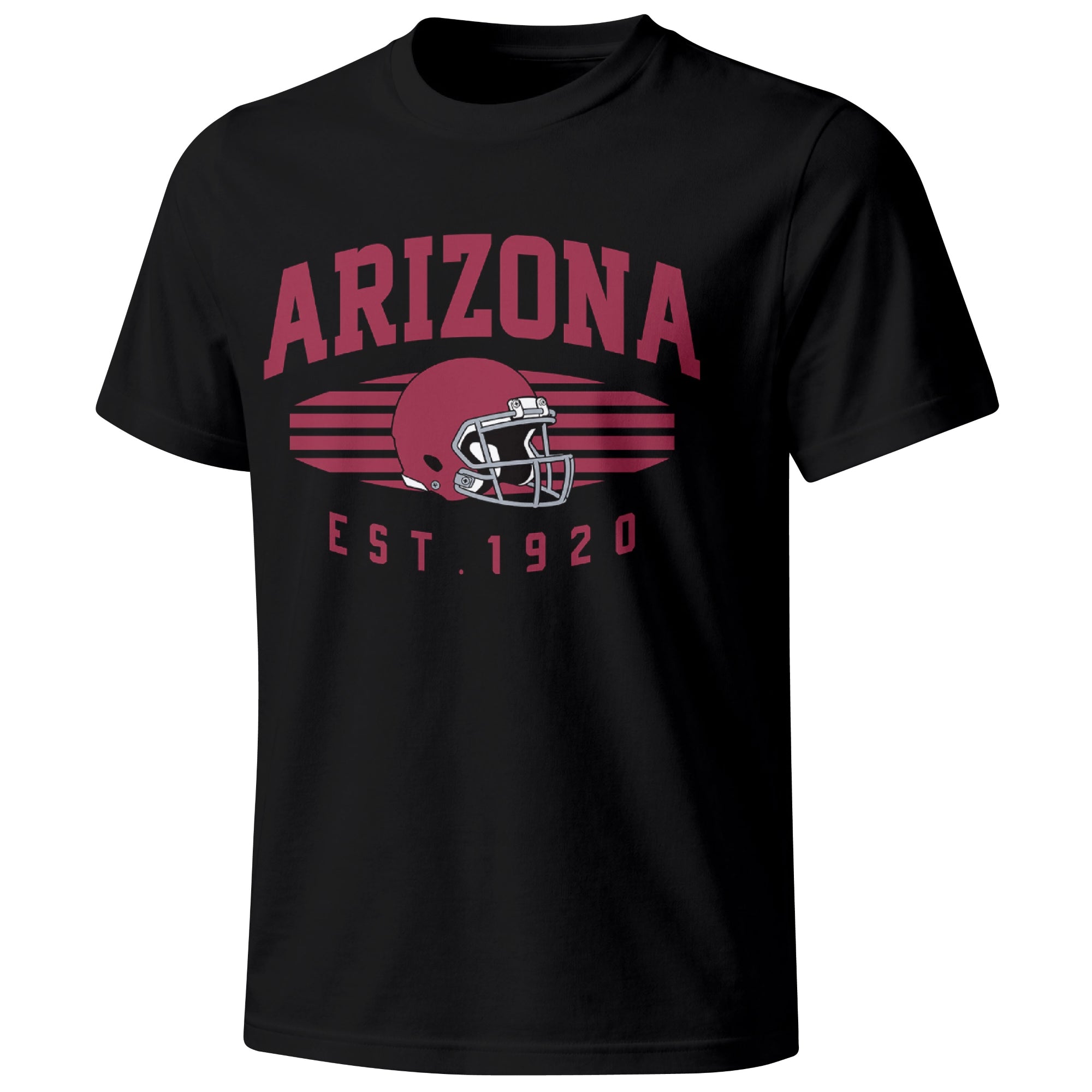 Arizona football T shirt in Black showing the front city and football design