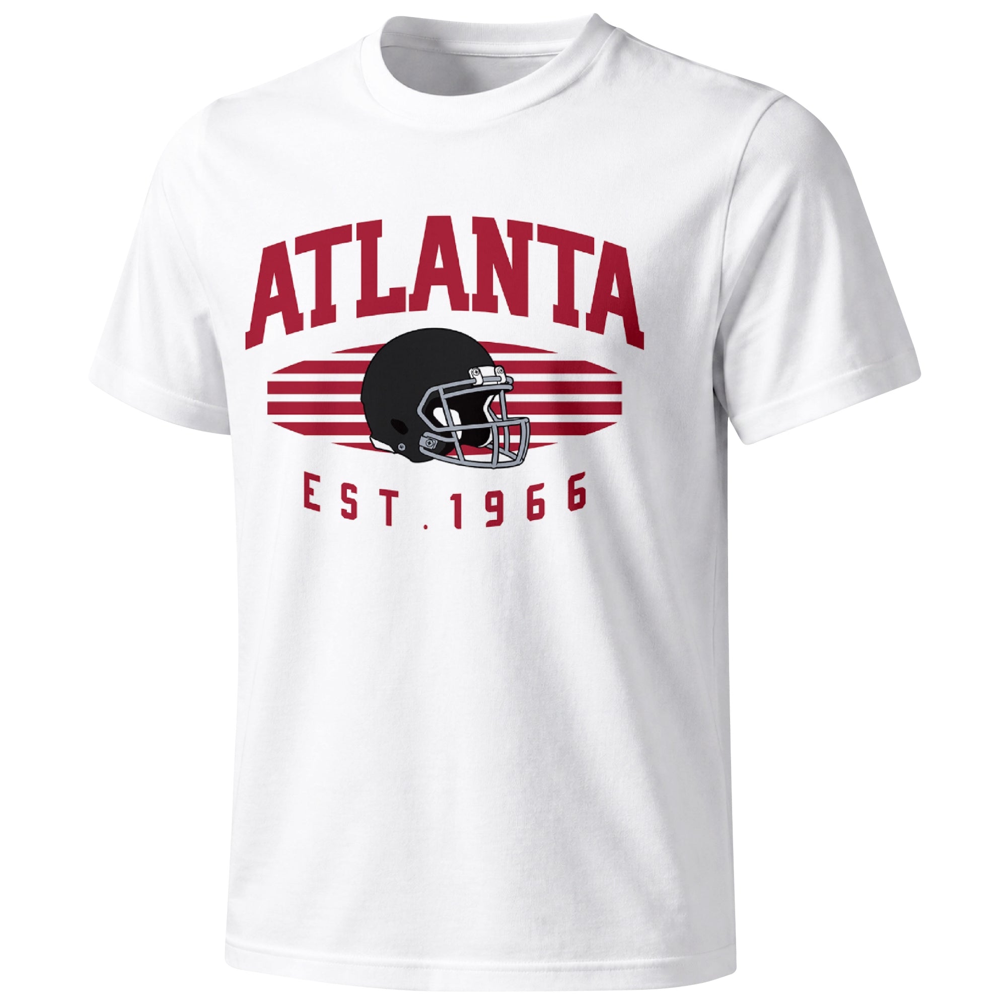 Atlanta football T shirt in White showing the front city and football design