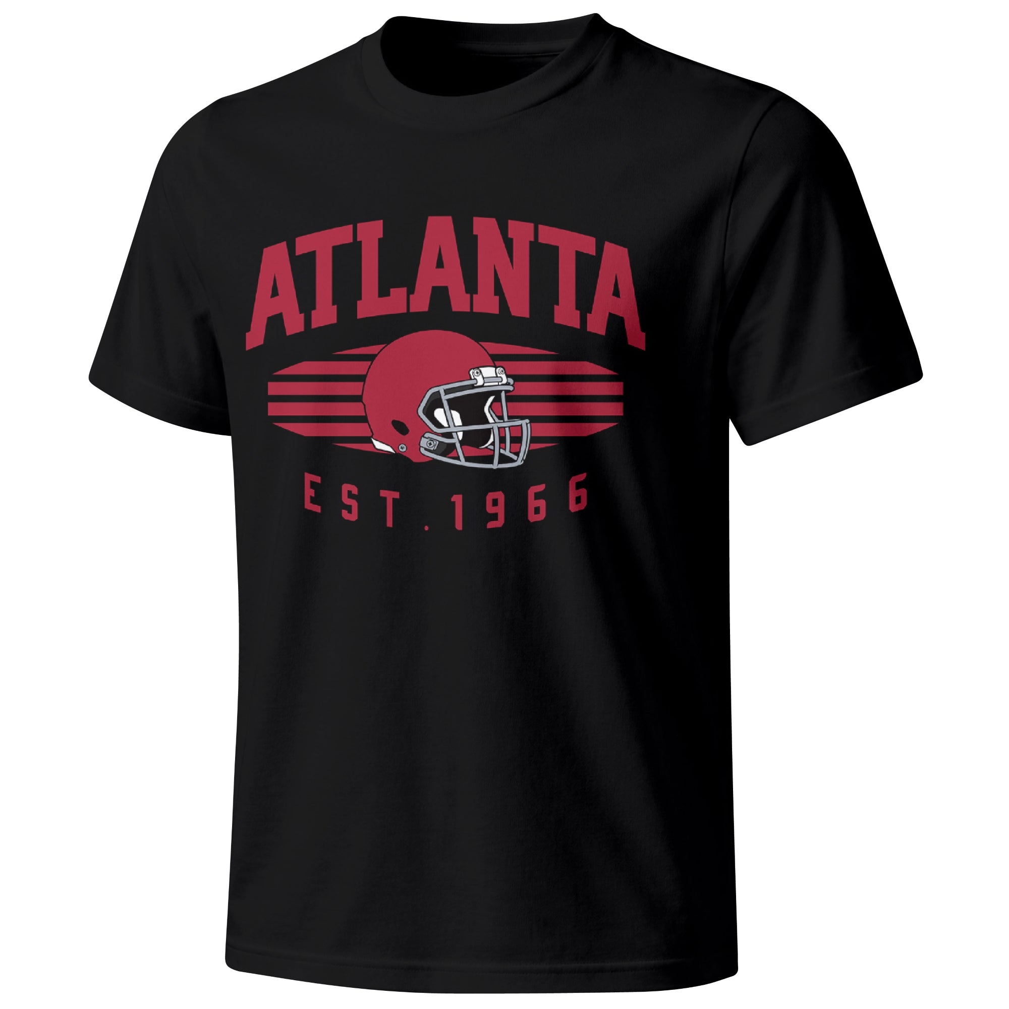 Atlanta football T shirt in Black showing the front city and football design