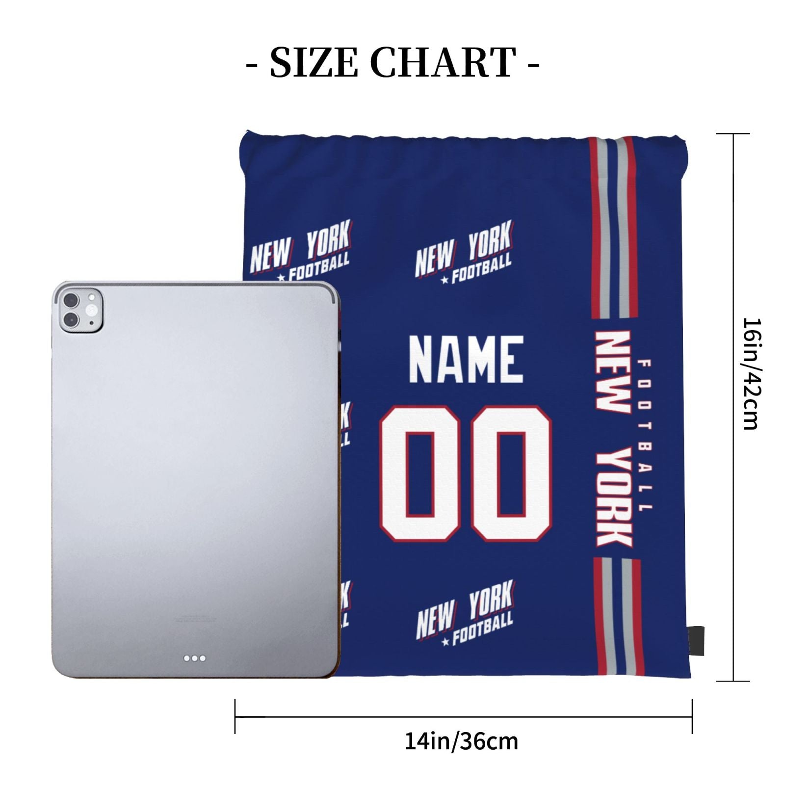ANTKING New York Drawstring Bags Custom any Name and Number Backpack for Men Youth Boy Gifts ANTKING