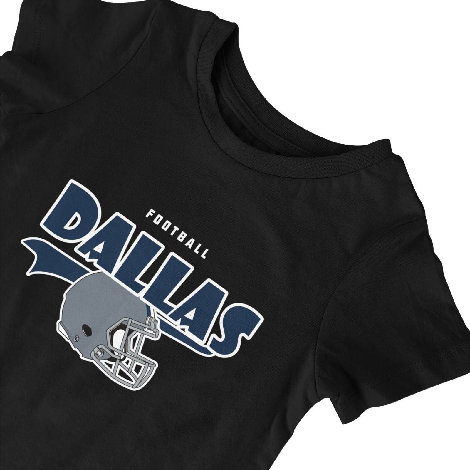Personalized Dallas Baby Football Bodysuit - Custom Name & Number - Antking ANTKING